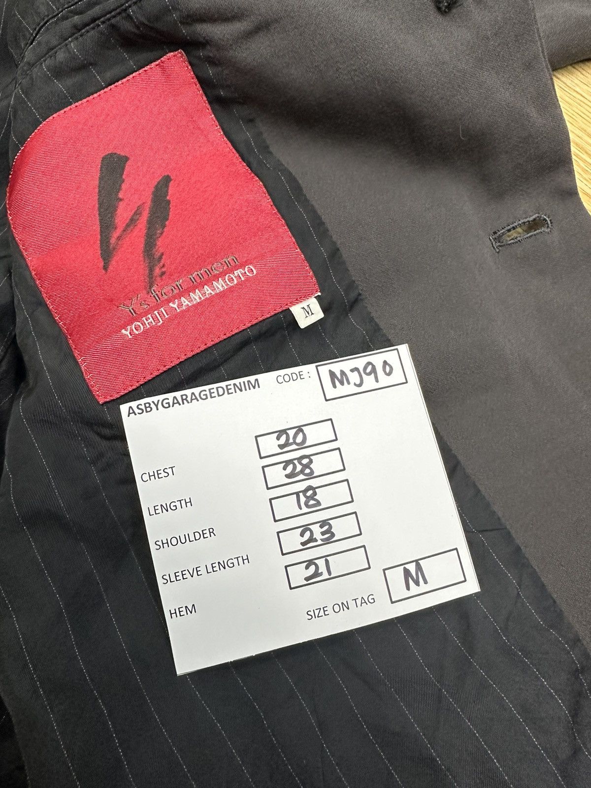 Designer × Y's for Men × Yohji Yamamoto Ys For Men Yohji Yamamoto Blazer Jacket MJ90 Size 36S - 13 Thumbnail