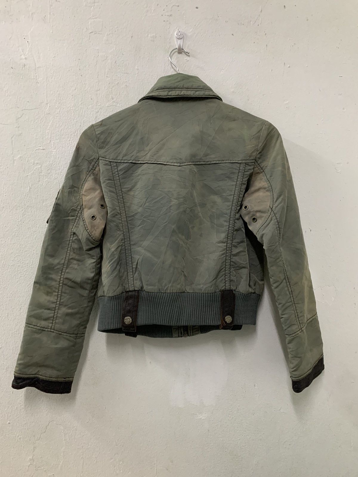 Miss Sixty × Vintage Miss Sixty Double zipper Bomber Jacket Leather Trimming Size XS / US 0-2 / IT 36-38 - 2 Thumbnail