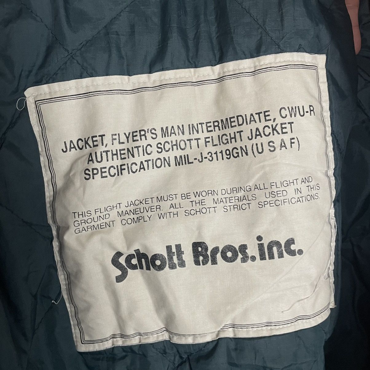 Vintage VERY RARE VINTAGE JACKET FLIGHT BOMBER CWU 45 ISSUED Size US L / EU 52-54 / 3 - 6 Thumbnail