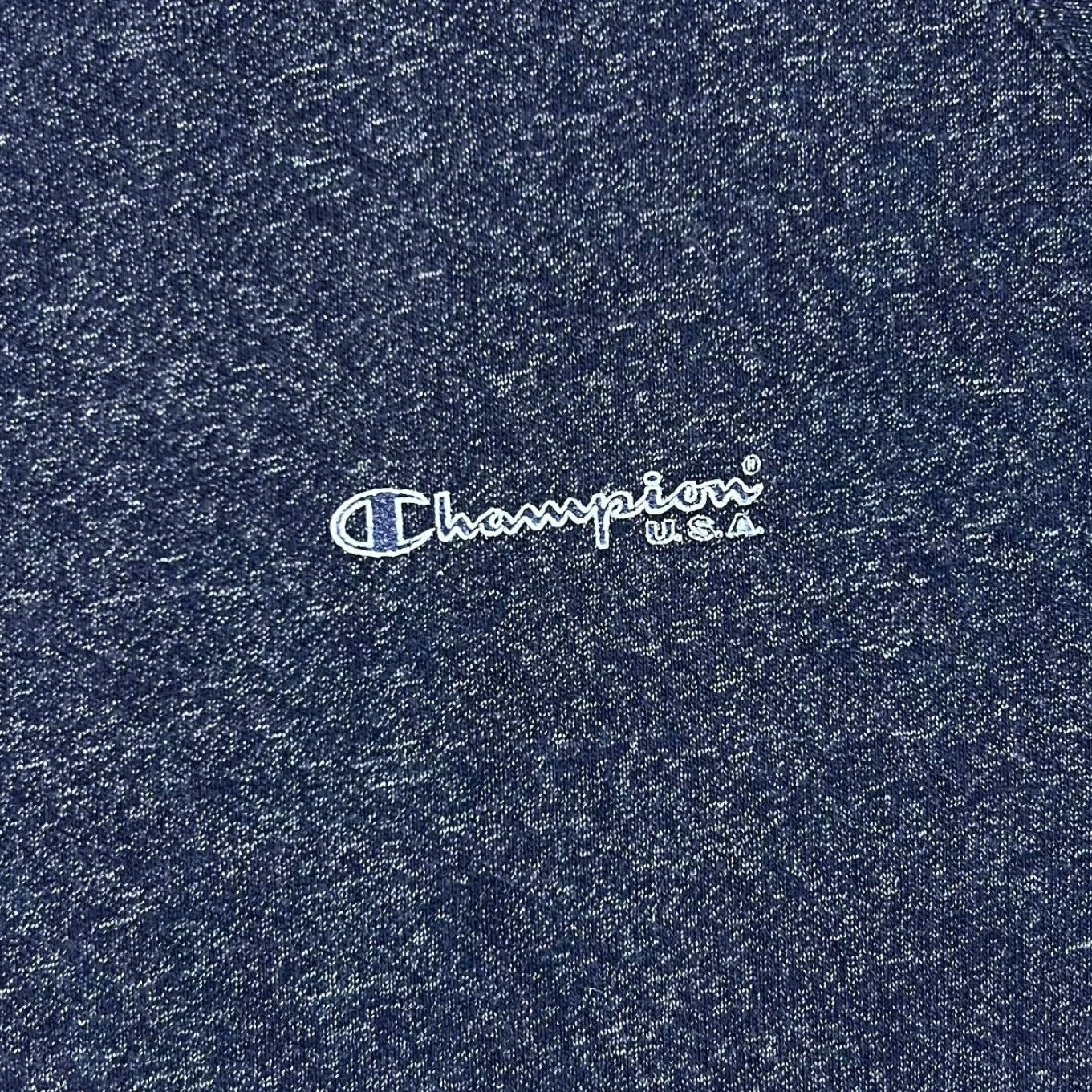 Champion VINTAGE CHAMPION USA Mini Logo Tape Sleeve Navy Blue Zip Sweatshirt XL Mens Hoodie Size US XL / EU 56 / 4 - 5 Thumbnail