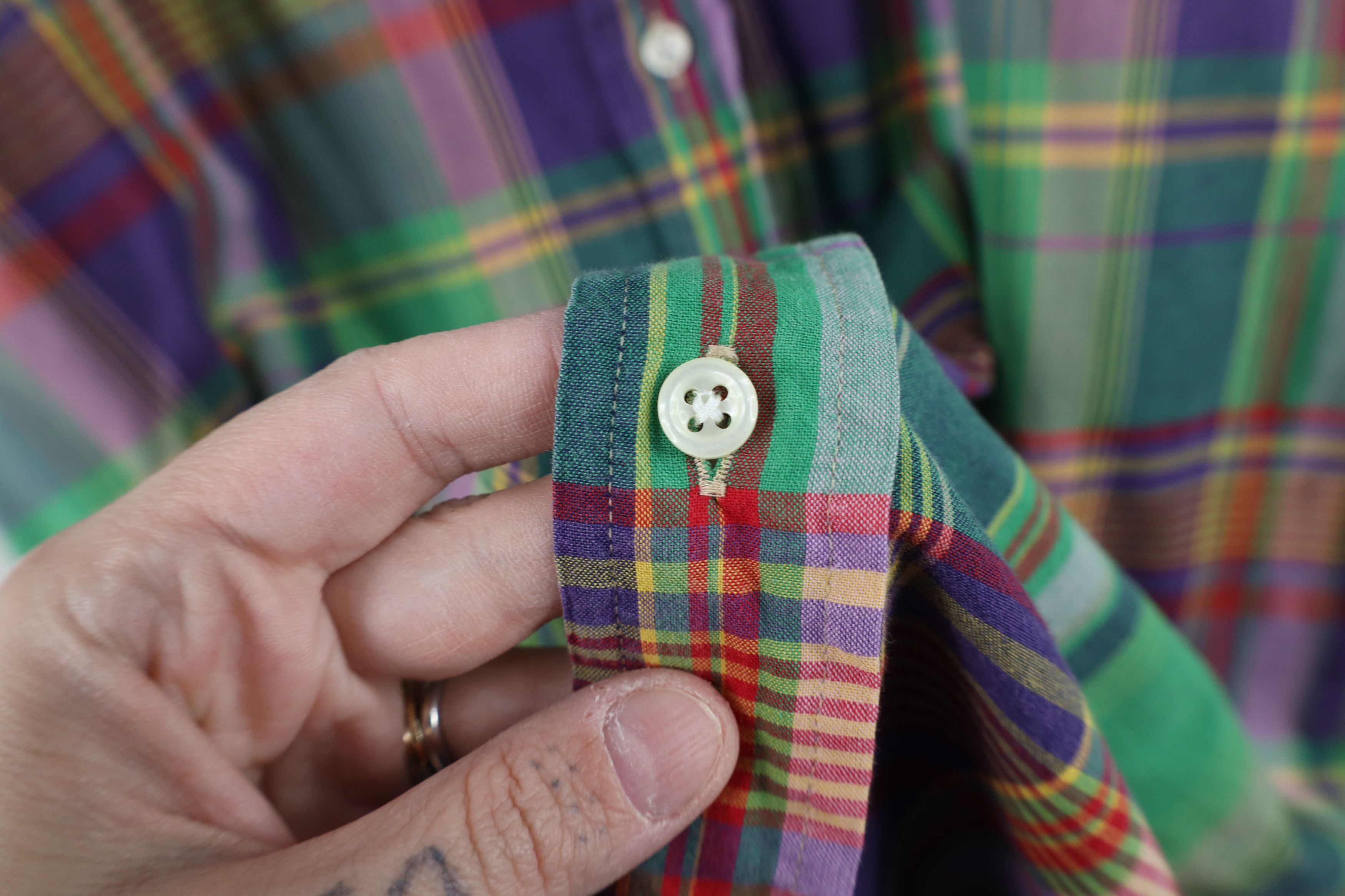 Ralph Lauren Vintage 90s Ralph Lauren India Madras Button Down Shirt Size US XXL / EU 58 / 5 - 6 Thumbnail