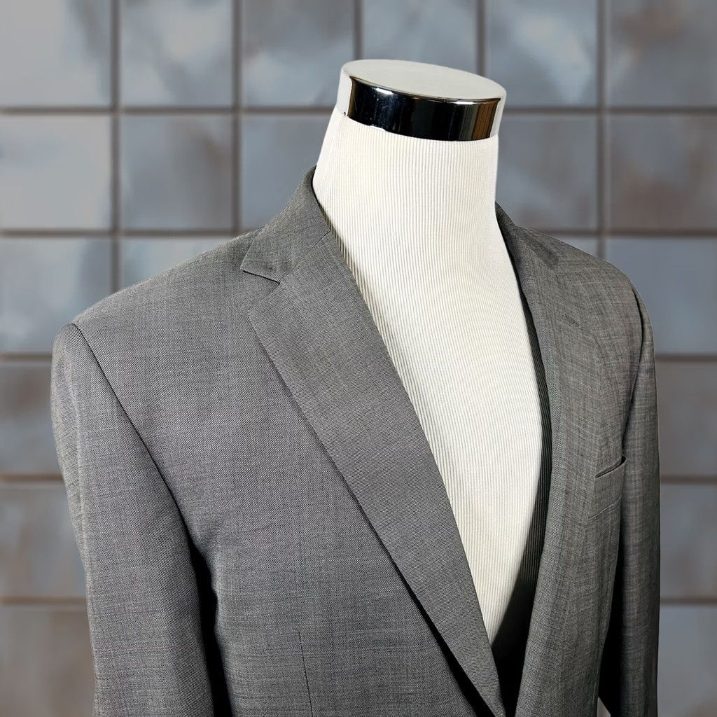 Jos. A. Bank Jos A Bank Sport Coat Gray 42R Tailored Fit 100% Wool Two Button Double Vented Mens Size US XS / EU 42 / 0 - 1 Thumbnail