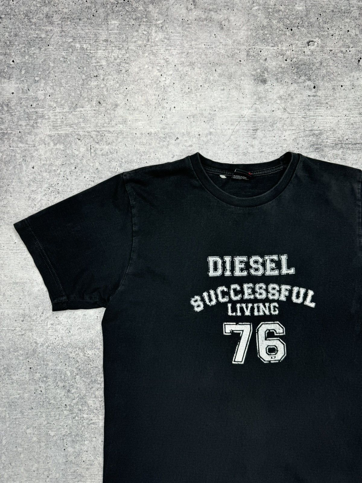Diesel Vintage Diesel 90’s Y2K Style Big Logo Washed T-Shirt Tee Size US M / EU 48-50 / 2 - 5 Thumbnail