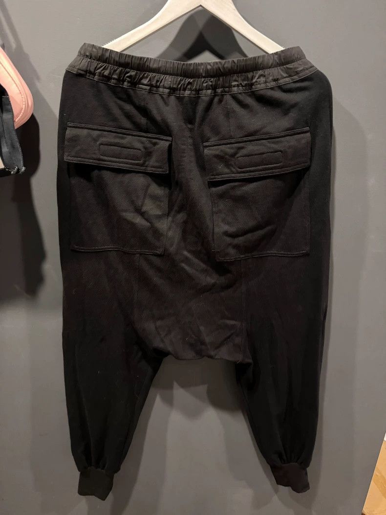 Rick Owens Black Harem Pants with Drawstring-2506 Casual Pants