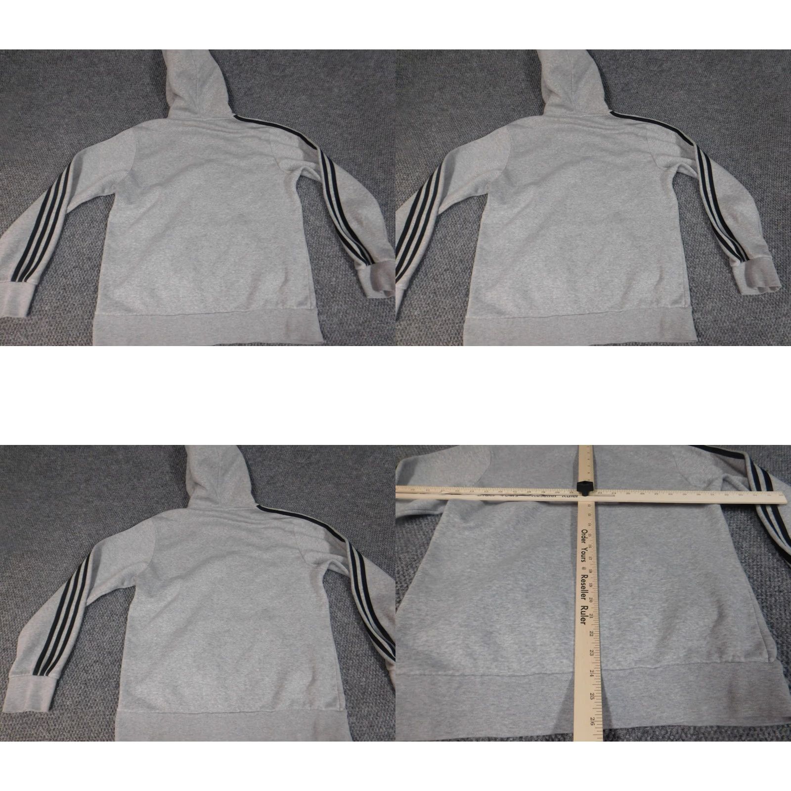 Adidas Adidas Hoodie Mens S Gray Logo Pullover Knit Zip Hooded Regular Walking Size US S / EU 44-46 / 1 - 8 Thumbnail