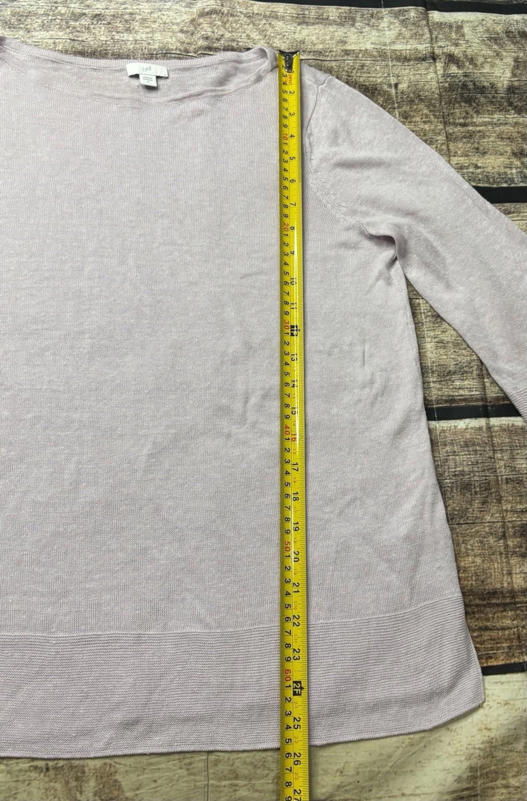Other J Jill Top Womens Medium Linen Blend Lilac 3/4 Sleeve Size M / US 6-8 / IT 42-44 - 9 Thumbnail