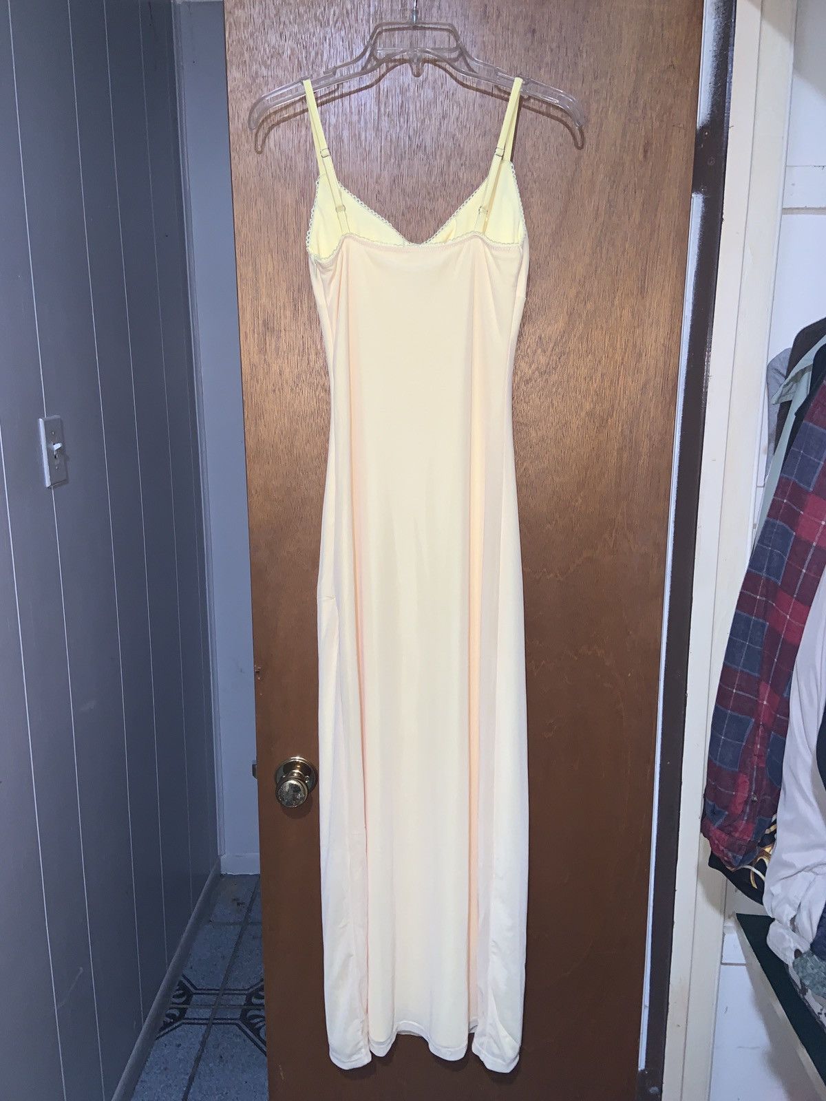 Other Womens - Yellow Lacy Trim Slip Dress - Size Small Size S / US 4 / IT 40 - 2 Thumbnail