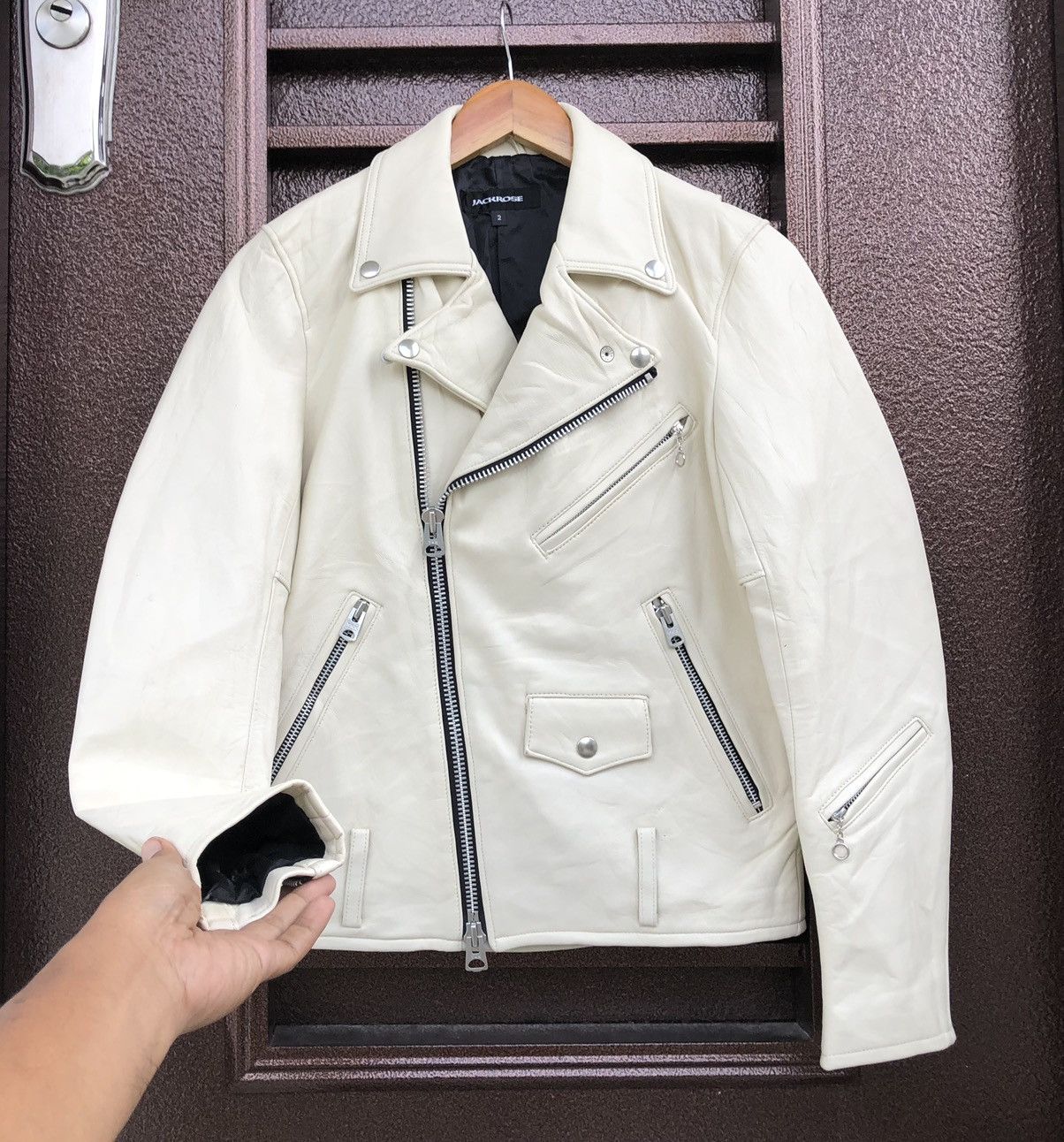 JACKROSE Jackrose Sheepskin Leather Rider's Jacket Size US S / EU 44-46 / 1 - 5 Thumbnail