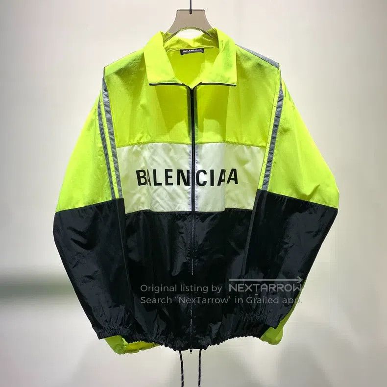 Balenciaga Balenciaga size 37 Fluorescent Yellow Patchwork Windbreake Size US S / EU 44-46 / 1 - 1 Thumbnail