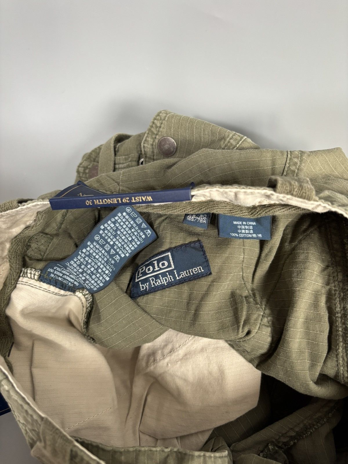 Polo Ralph Lauren × Vintage Vintage Polo Ralph Lauren Military Multi Pocket Cargo Pants Size US 32 / EU 48 - 6 Thumbnail