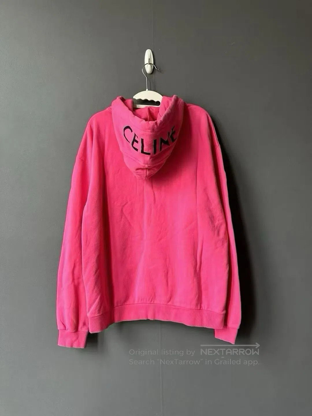 Celine CELINE Logo Embroidered Hoodie| Size US XL / EU 56 / 4 - 2 Thumbnail