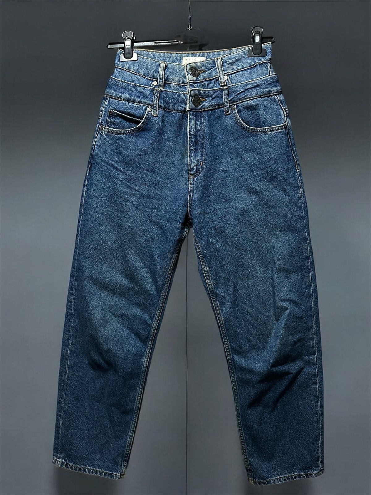 Sandro RARE! Sandro Double Waist Denim Pants Women’s Size S Size 26" / US 2 / IT 38 - 1 Thumbnail