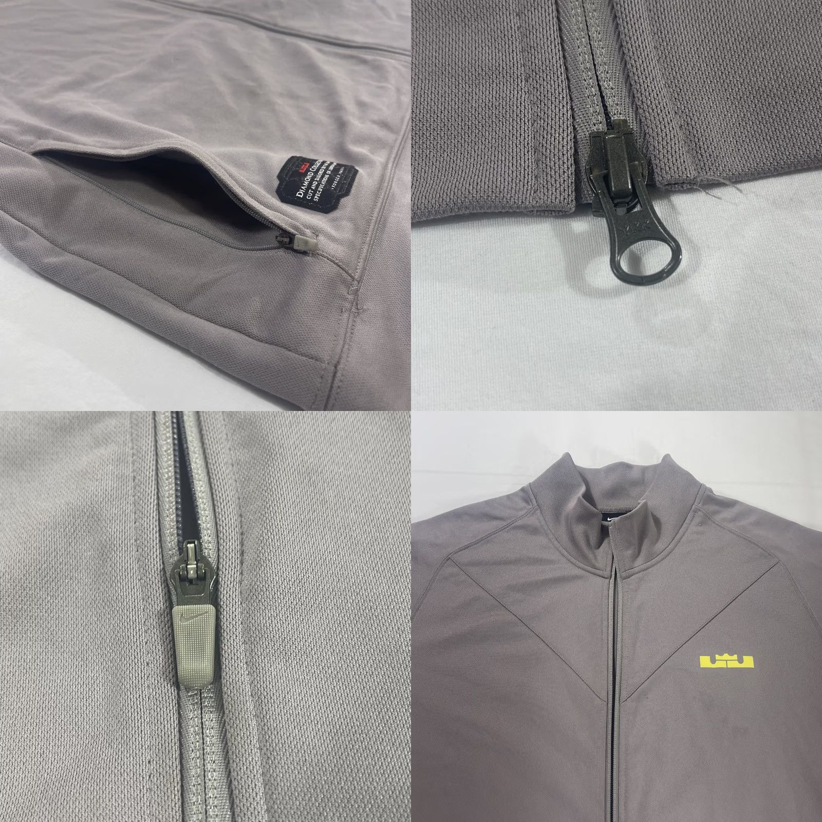 Nike Nike LeBron James Diamond Collection Track Jacket Full Zip 3XL Gray Mens Size US XXL / EU 58 / 5 - 9 Thumbnail