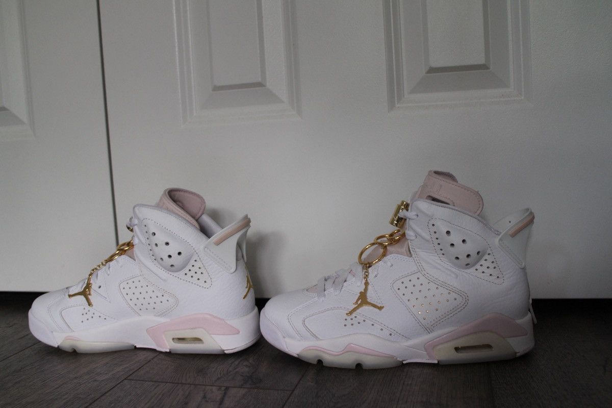 Jordan Brand Nike Air Jordan 6 Retro “Gold Hoops” Size US 6.5 / IT 36.5 - 3 Thumbnail