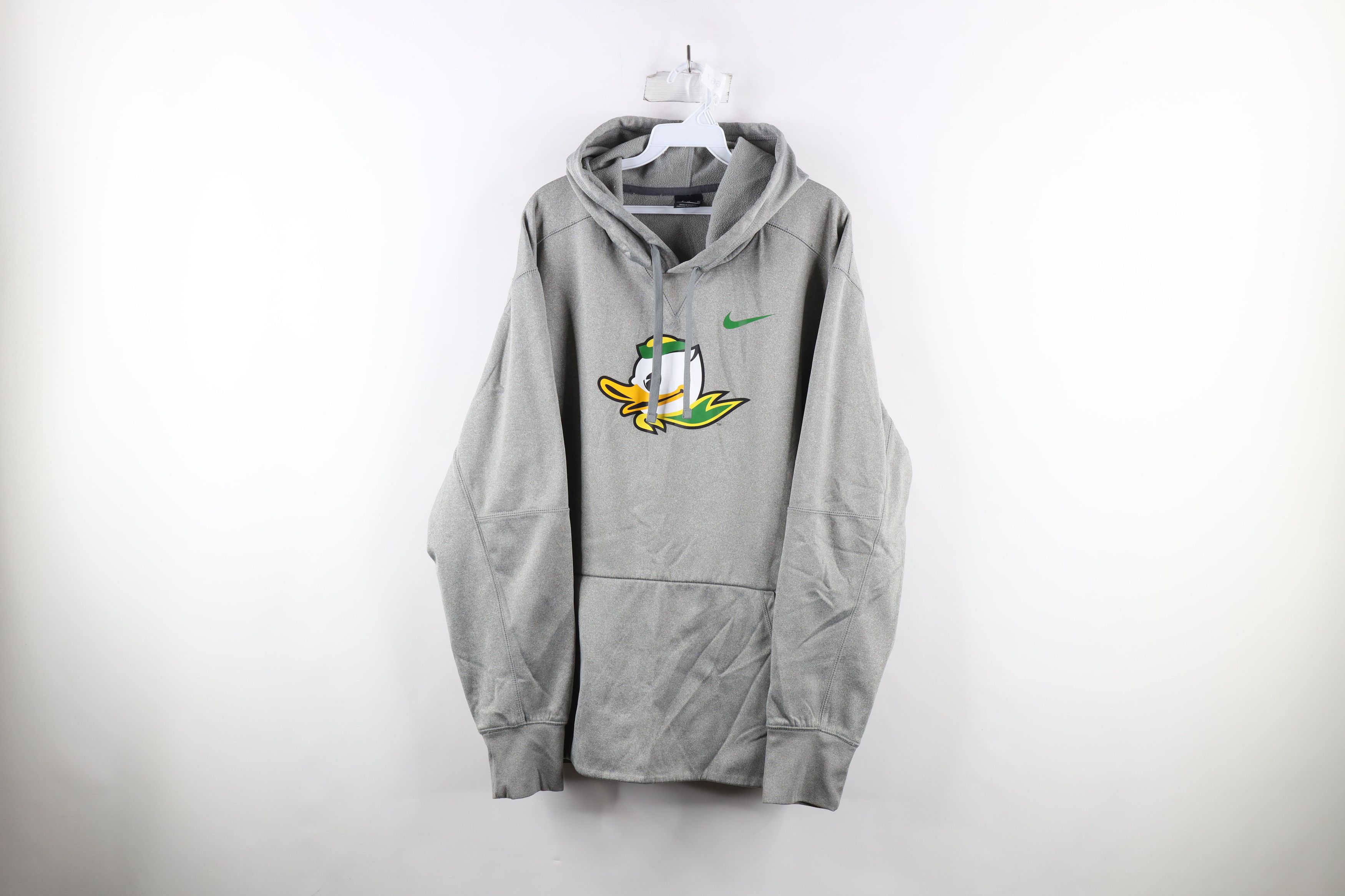 Nike × Vintage Nike of Oregon Ducks Hoodie Sweatshirt Heather Gray Size ONE SIZE - 1 Thumbnail