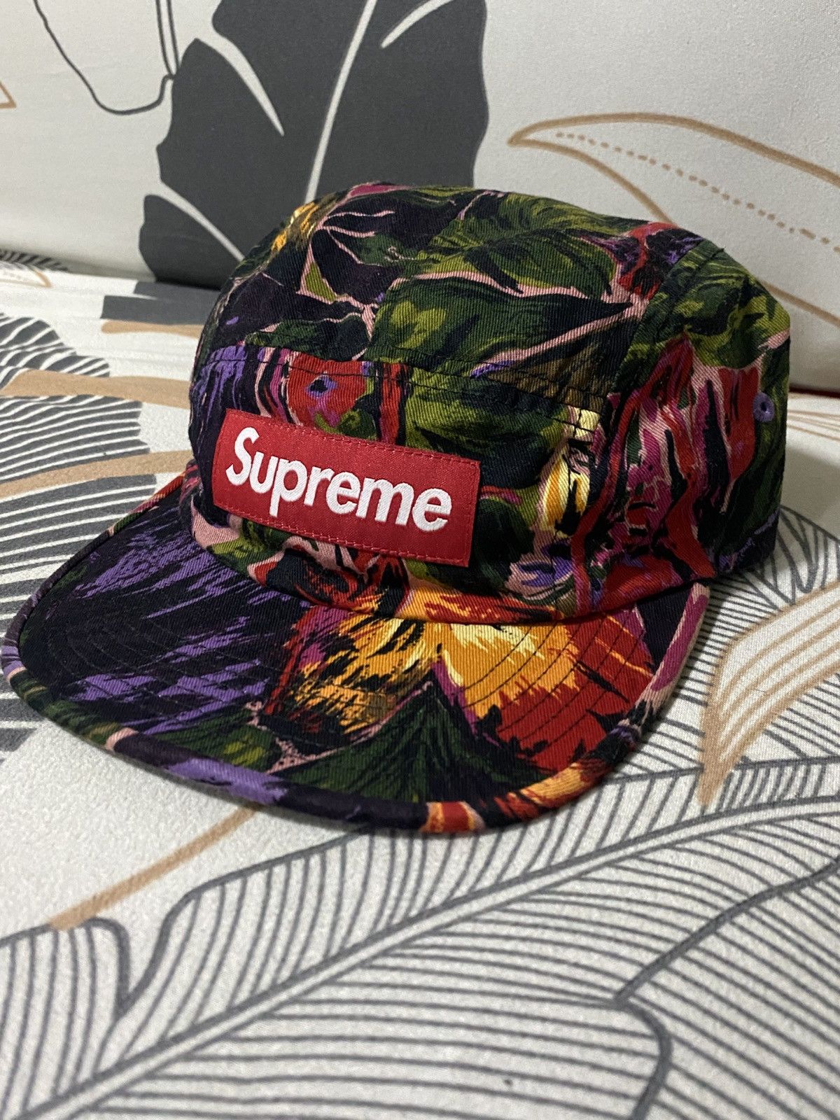 Supreme Supreme - FW17 Painted Floral Camp Cap Size ONE SIZE - 3 Thumbnail