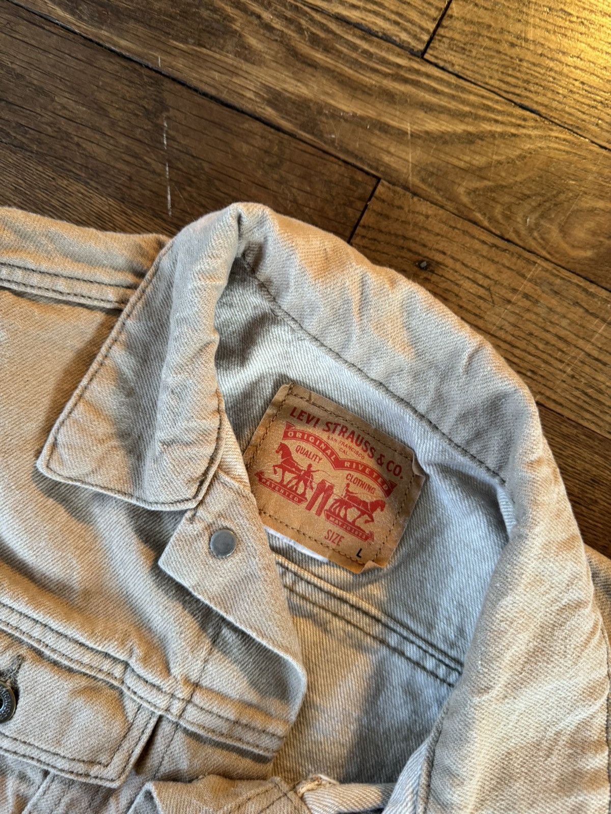 Levi's Levi’s Trucker Vest S Beige Size S / US 4 / IT 40 - 2 Thumbnail