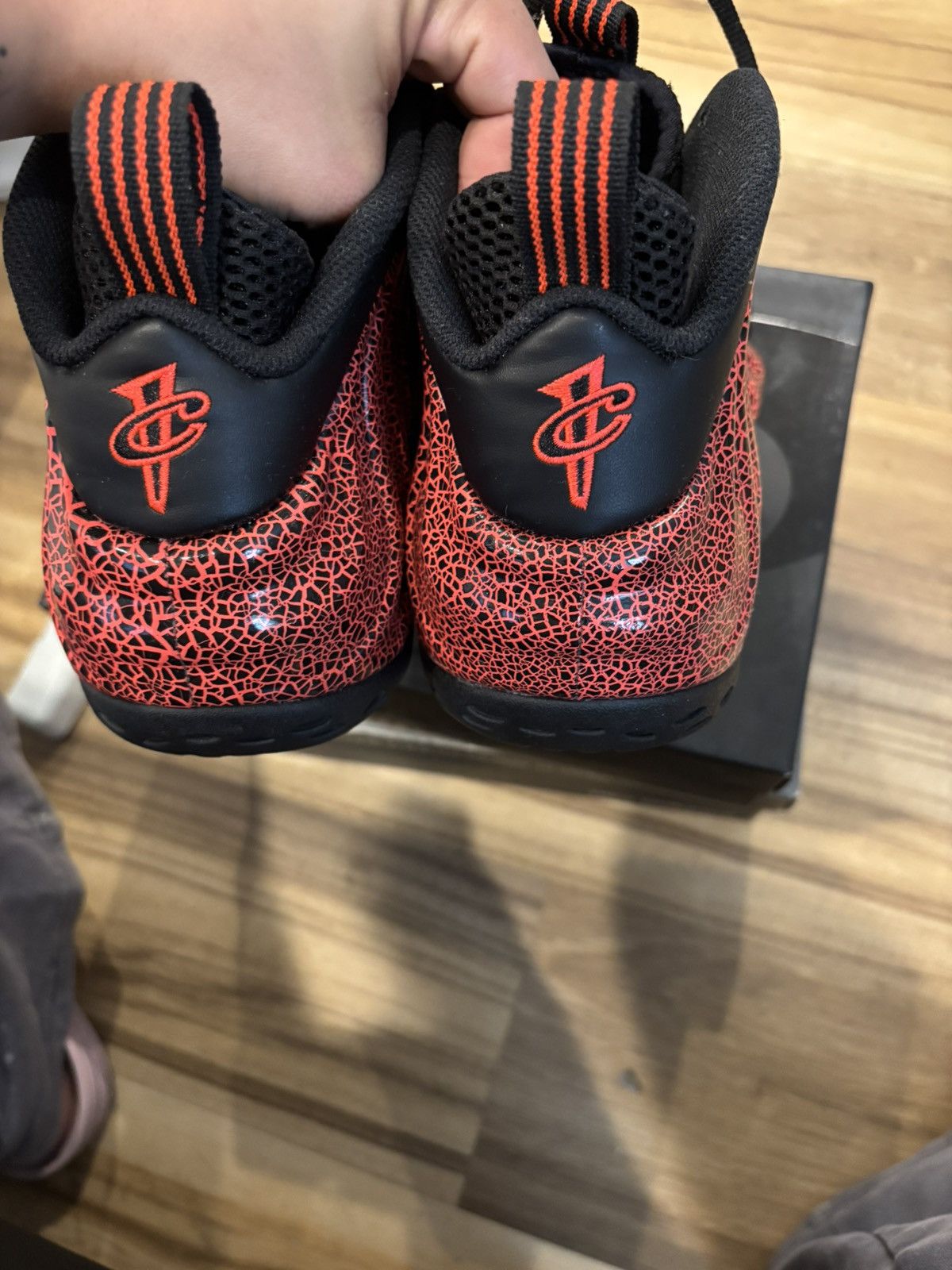 Nike Nike Foamposite One Cracked Lava Size US 11.5 / EU 44-45 - 4 Thumbnail