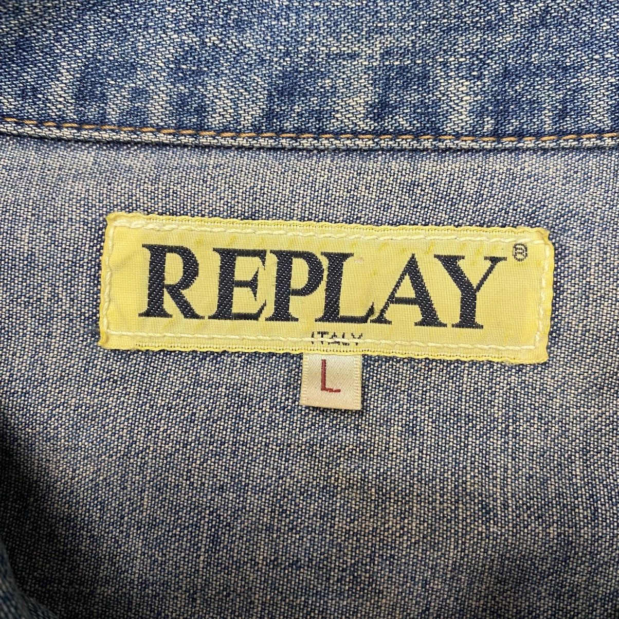 Replay Vintage Replay Italy Denim Trucker Jacket Size US L / EU 52-54 / 3 - 10 Thumbnail