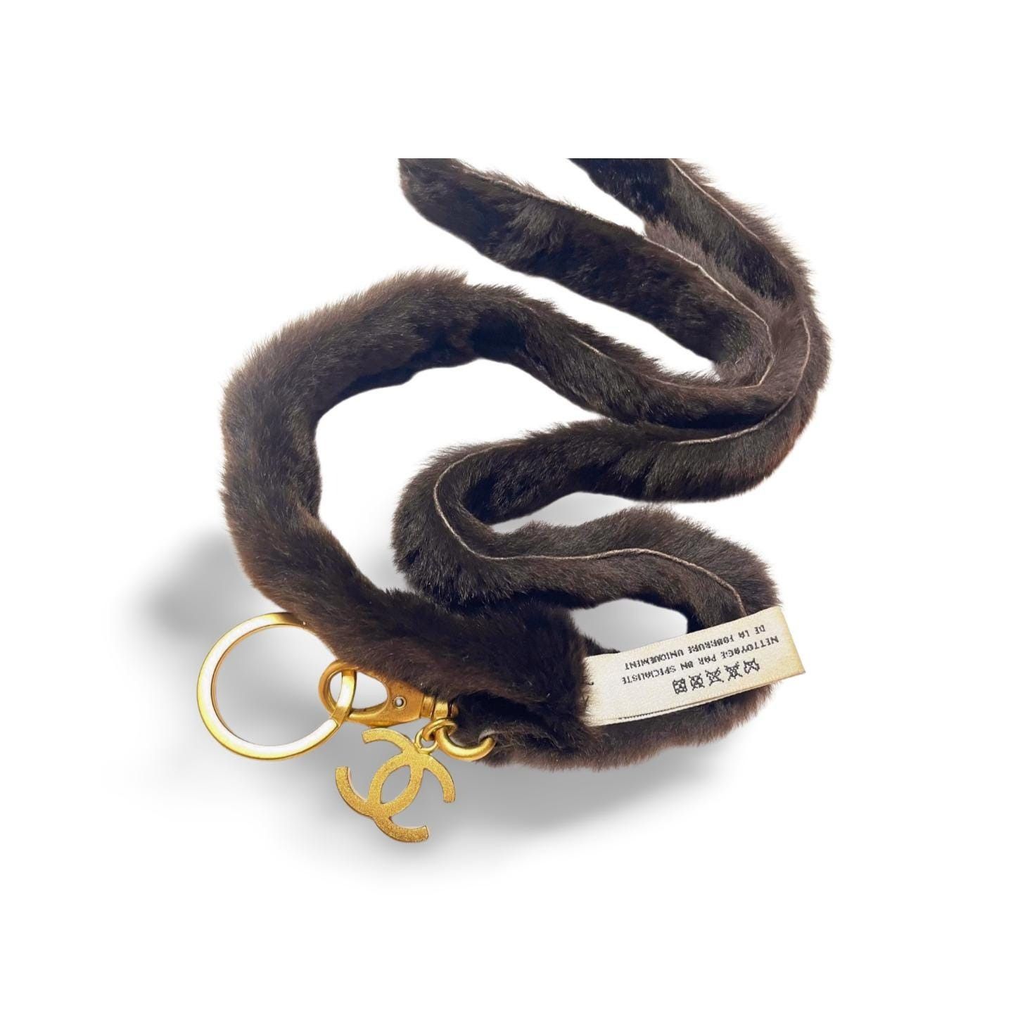 Chanel Vintage Chanel brown rabbit fur key strap, keyring with CC Size ONE SIZE - 9 Thumbnail