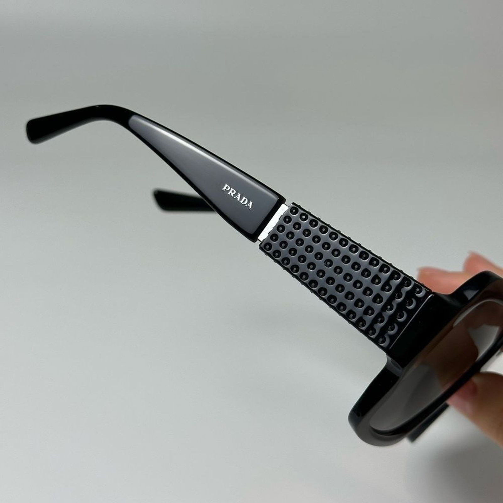 Prada NEW PRADA Sunglasses PR21XS 01E5S0 Black/Dark Grey Women Size ONE SIZE - 7 Thumbnail