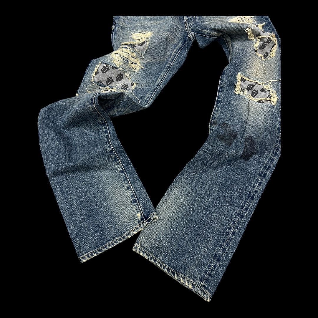 Hysteric Glamour × The Rolling Stones HYSTERIC GLAMOUR X THE ROLLING STONES DISTRESSED DENIM Size US 32 / EU 48 - 17 Thumbnail