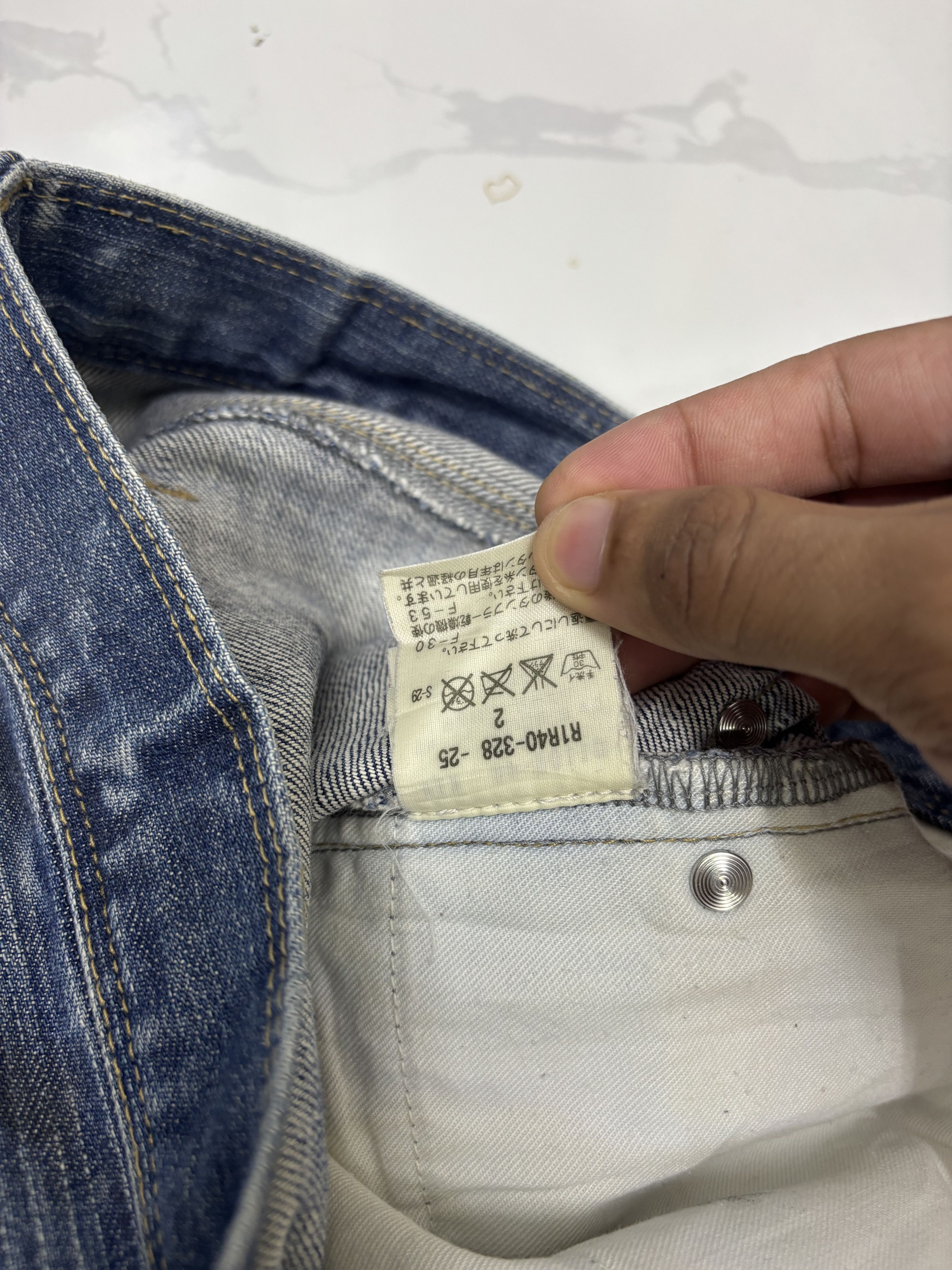 Black Barrett Black Barrett by Neil Barrett Whisker Denim Jeans Size US 32 / EU 48 - 11 Thumbnail