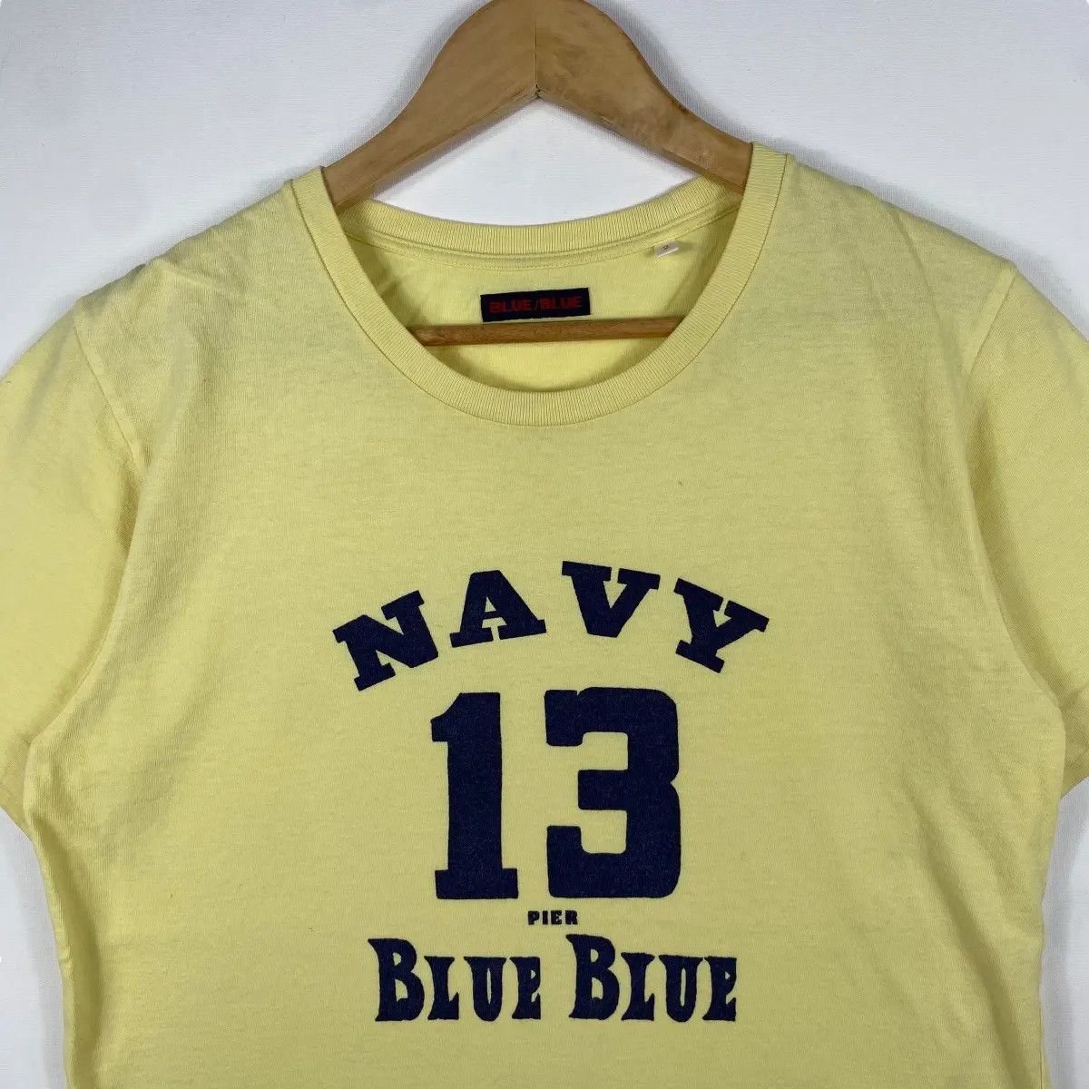 Blue Blue Japan Japanese Brand BLUE BLUE Navy 13 Graphic Tee Shirt Size 2 Size M / US 6-8 / IT 42-44 - 2 Thumbnail