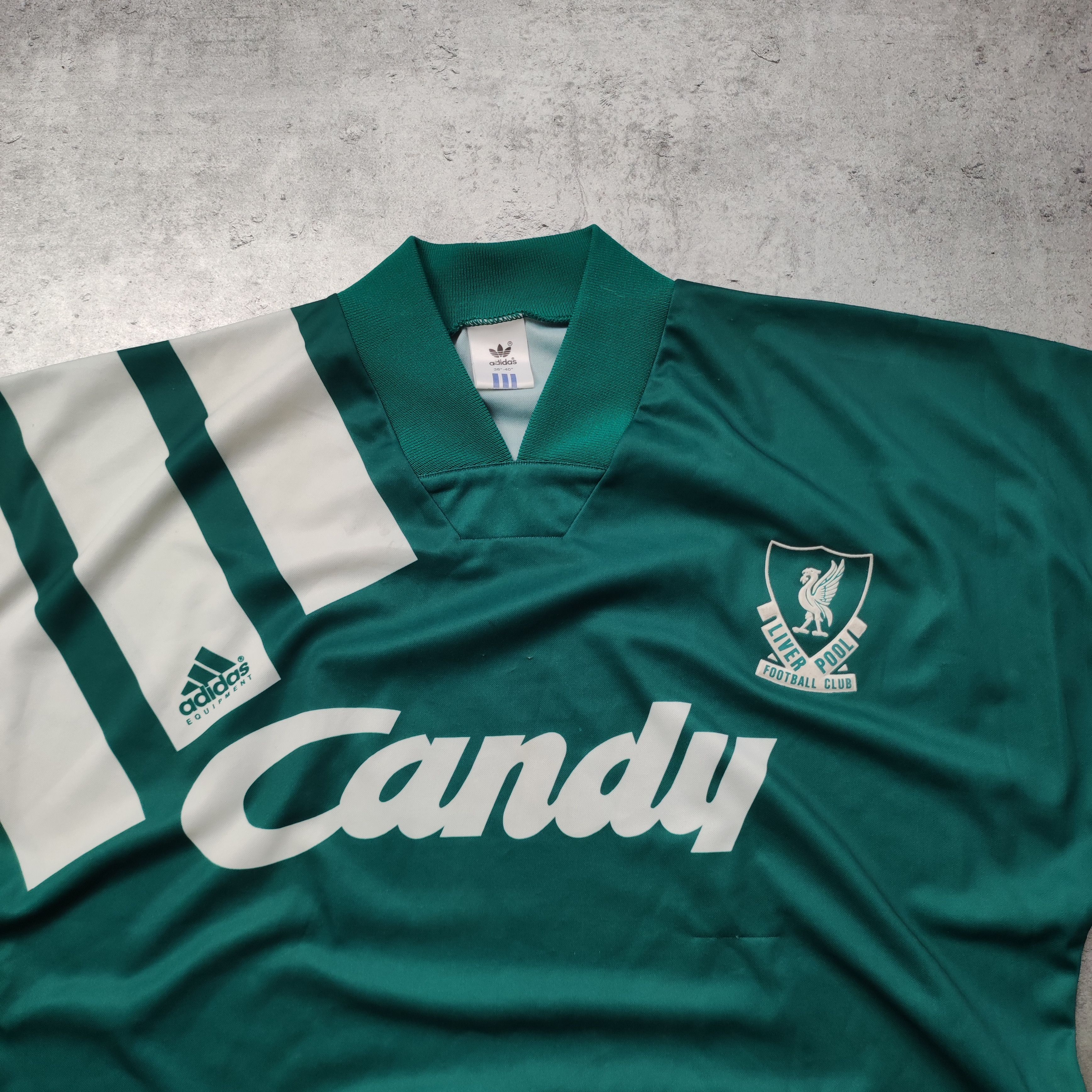 Other Vintage Football Liverpool x Adidas 1991 Away Match Jersey Size US L / EU 52-54 / 3 - 4 Thumbnail