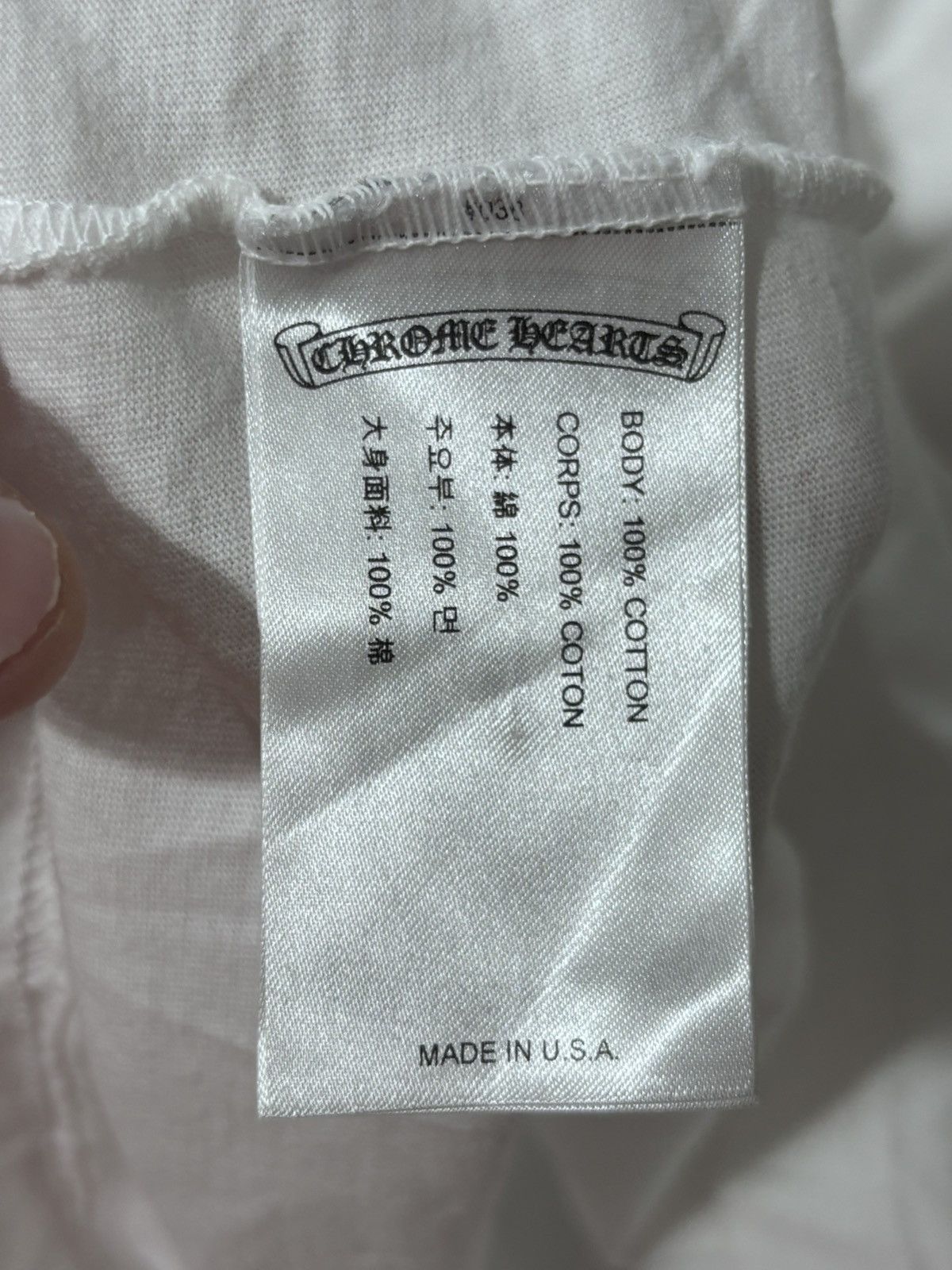 Chrome Hearts Chrome Hearts Miami Exclusive White Tee Size US S / EU 44-46 / 1 - 7 Thumbnail