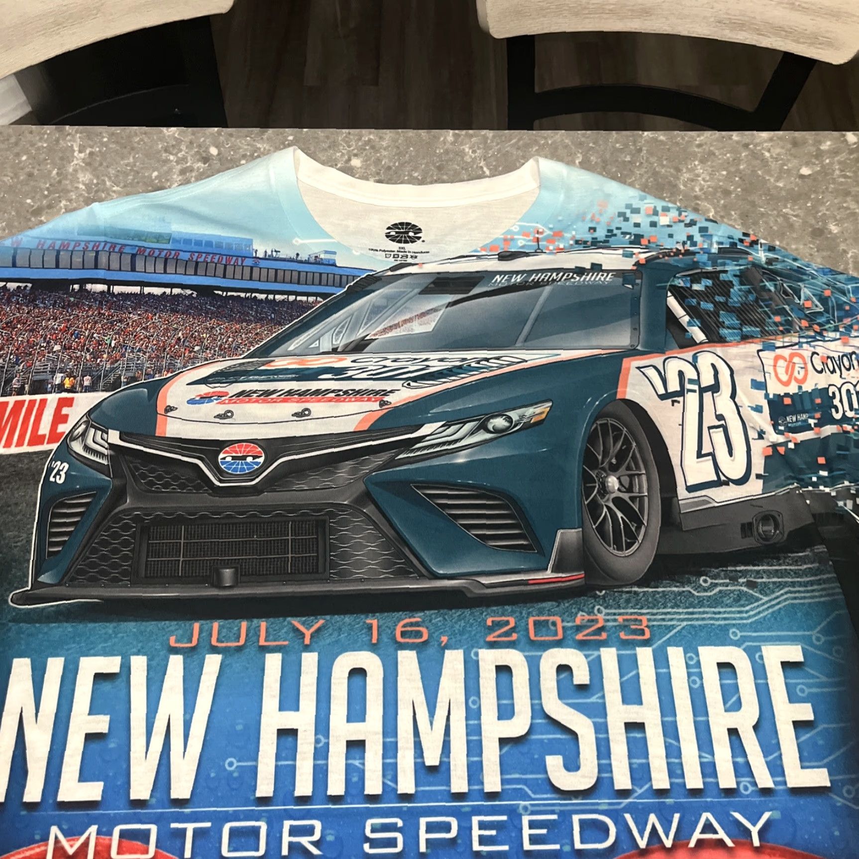 Vintage New Hampshire Motor Speedway Crayon 301 AOP Graphic Tee Shirt Mens Size 3XL Size US XXL / EU 58 / 5 - 3 Thumbnail