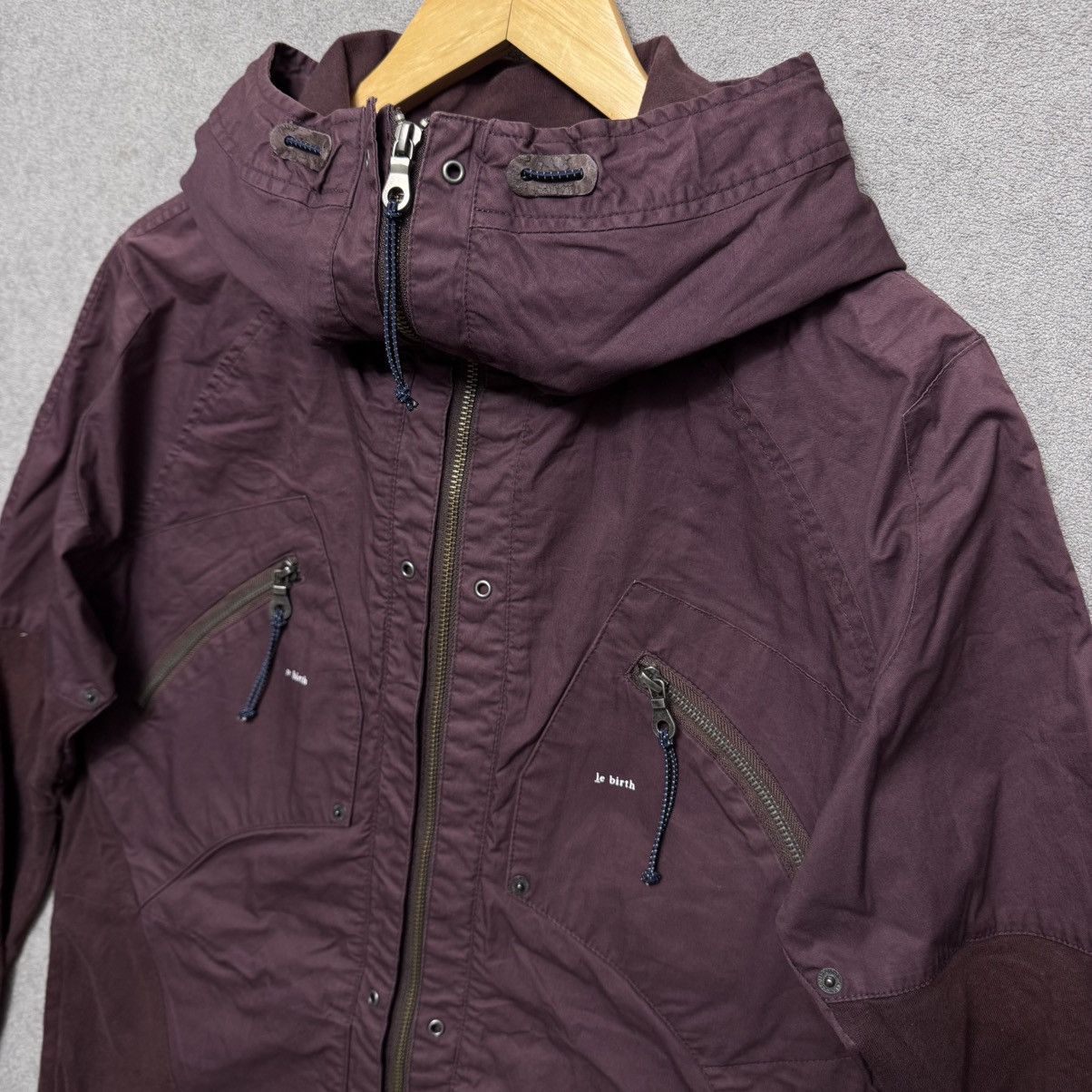 PPFM PPFM re birth Burgundy Hooded Jacket Size US S / EU 44-46 / 1 - 4 Thumbnail