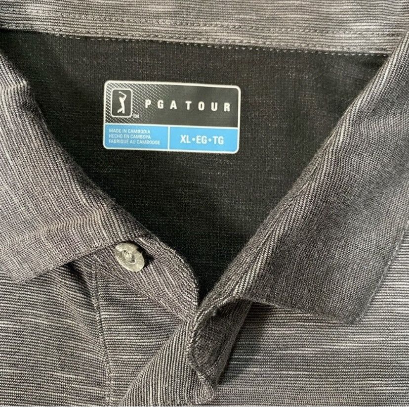 PGA Tour PGA Tour Polo Shirt, Men's Gray Moisture Wicking Golf XL NWT Size US XL / EU 56 / 4 - 2 Thumbnail