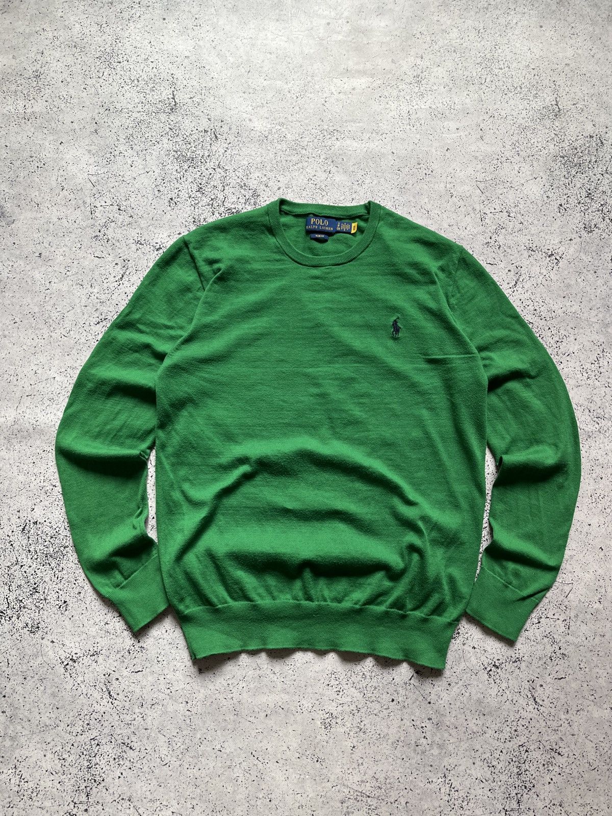 Polo Ralph Lauren Vintage Polo Ralph Lauren Sweater Slim Fit Green Y2K USA Size US S / EU 44-46 / 1 - 1 Thumbnail