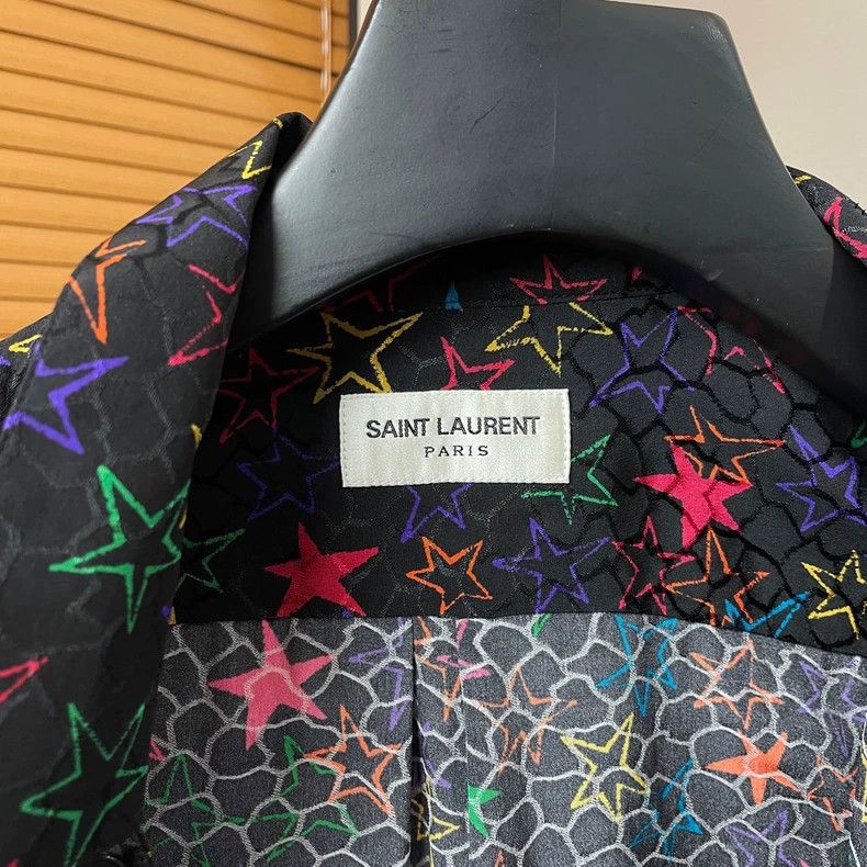 Yves Saint Laurent Saint Laruent Colored Star Silk Shirt 2502-Nextarrow Size XS / US 0-2 / IT 36-38 - 5 Thumbnail
