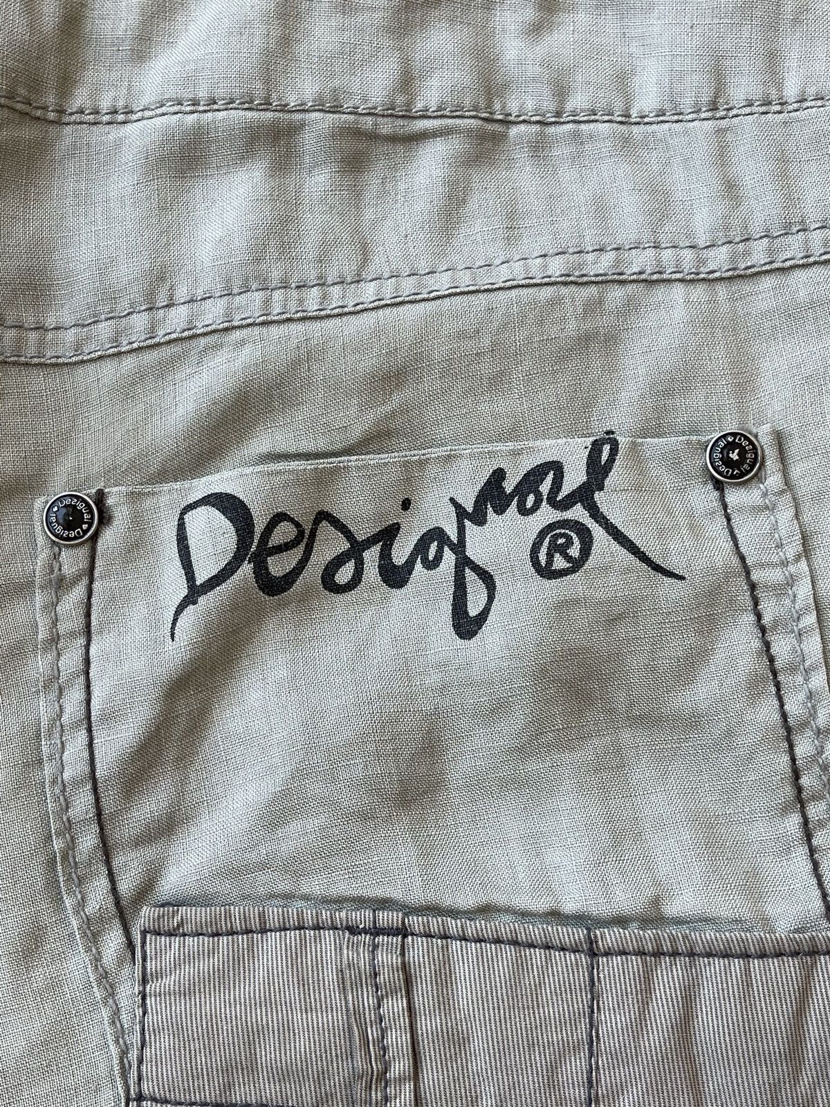 Desigual Desigual Multi-Pocket Patchwork Linen Blend Pants Size 46 Size US 38 / EU 54 - 11 Thumbnail