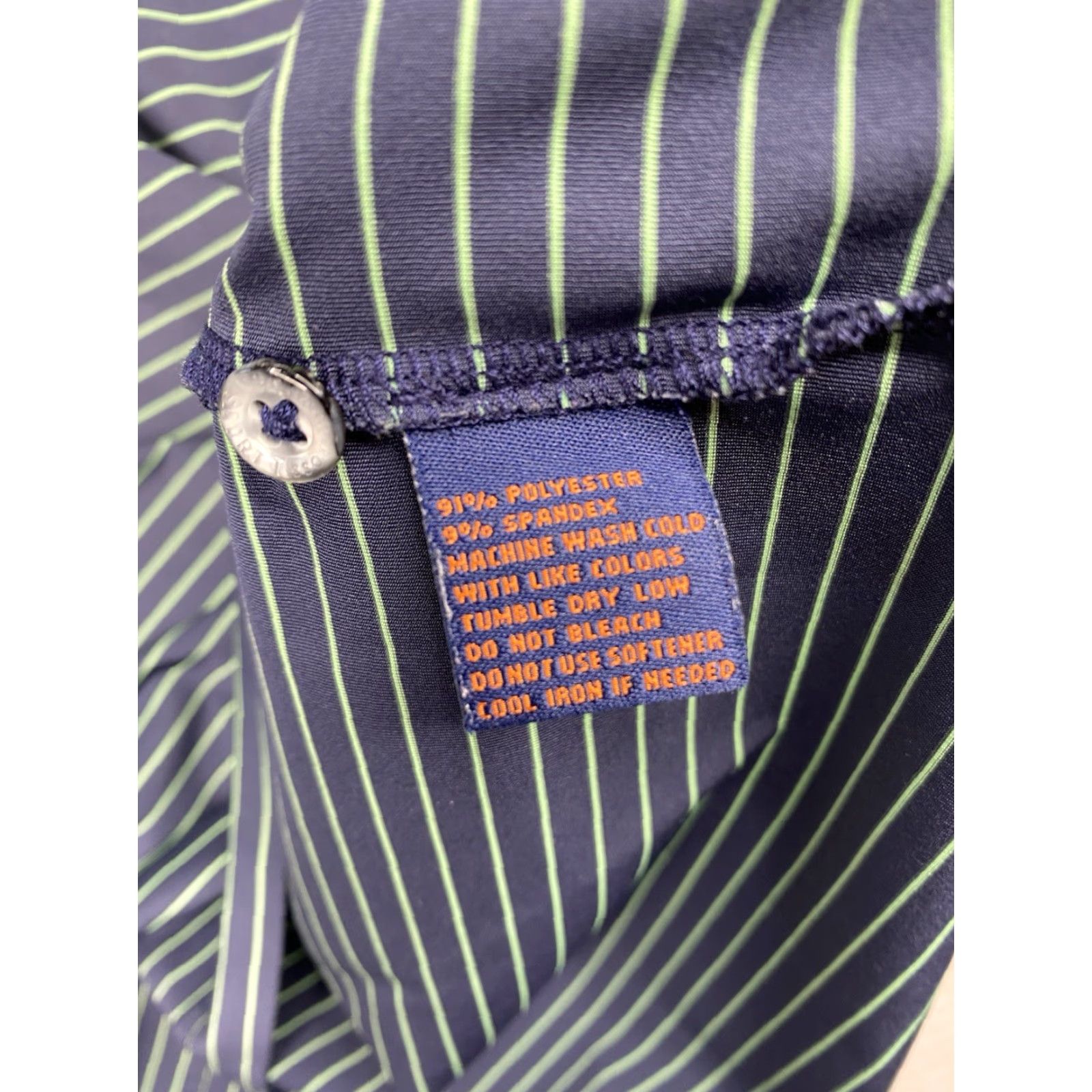 Vintage Donald Ross Polo Shirt Mens XL Blue Striped Short Sleeve Golf Jersey Button Embroidered Logo Polo Shirt Men XL Blue Stripe Sports Golf Size US XL / EU 56 / 4 - 7 Thumbnail