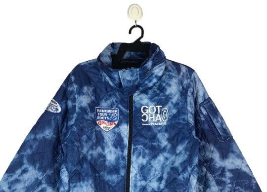Gotcha × Vintage Vtg 90s GOTCHA surfing clothing tie dye quilted jacket Size US L / EU 52-54 / 3 - 3 Thumbnail