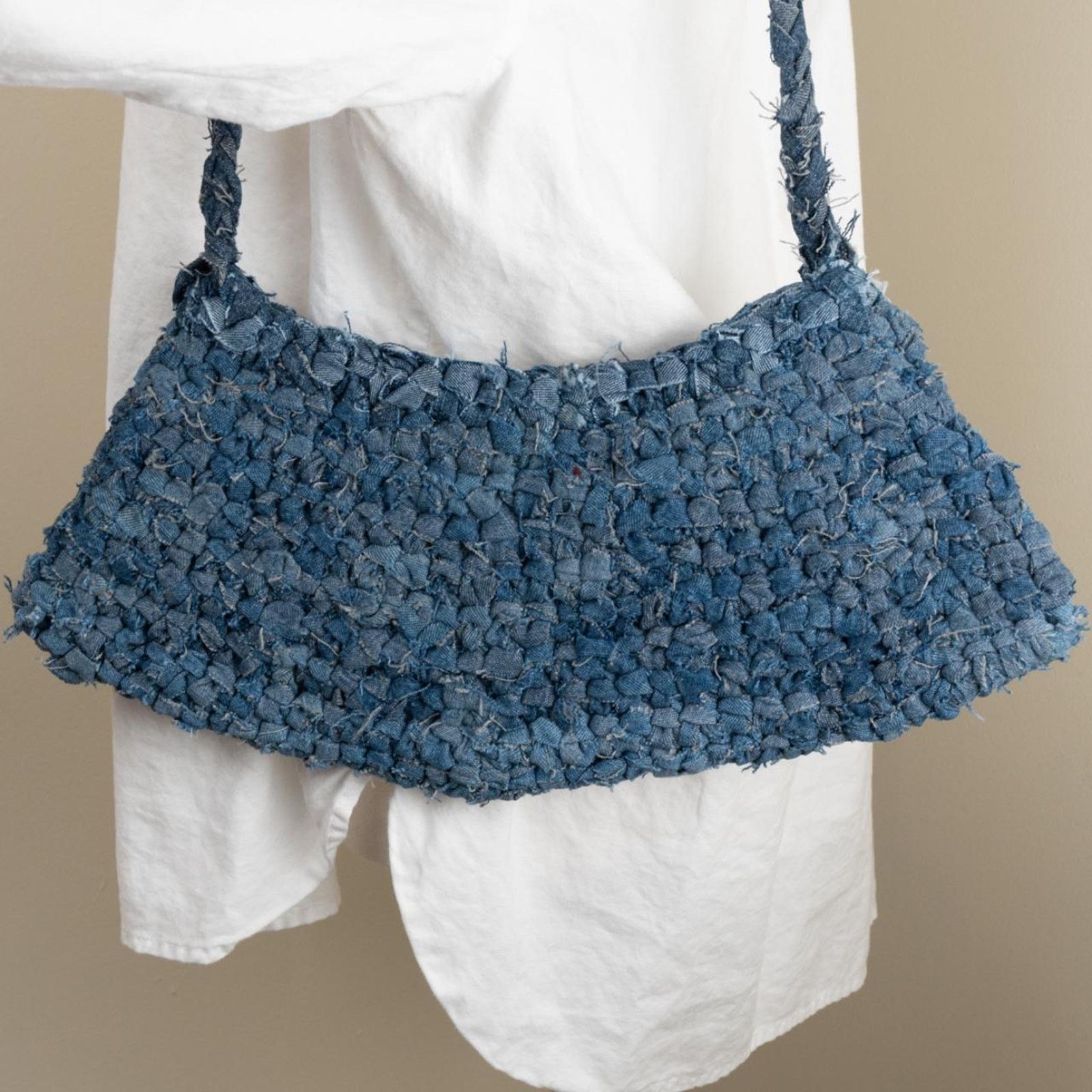 Carhartt Upcycled denim crochet bag Size ONE SIZE - 5 Thumbnail
