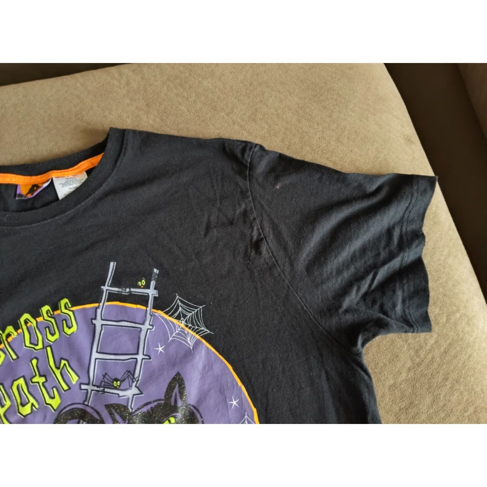 Vintage VINTAGE Halloween 13 Black Cat T-Shirt Women Plus Size 16W Short Sleeve 90s Halloween Costume Size XXL / US 16-18 / IT 52-54 - 6 Thumbnail