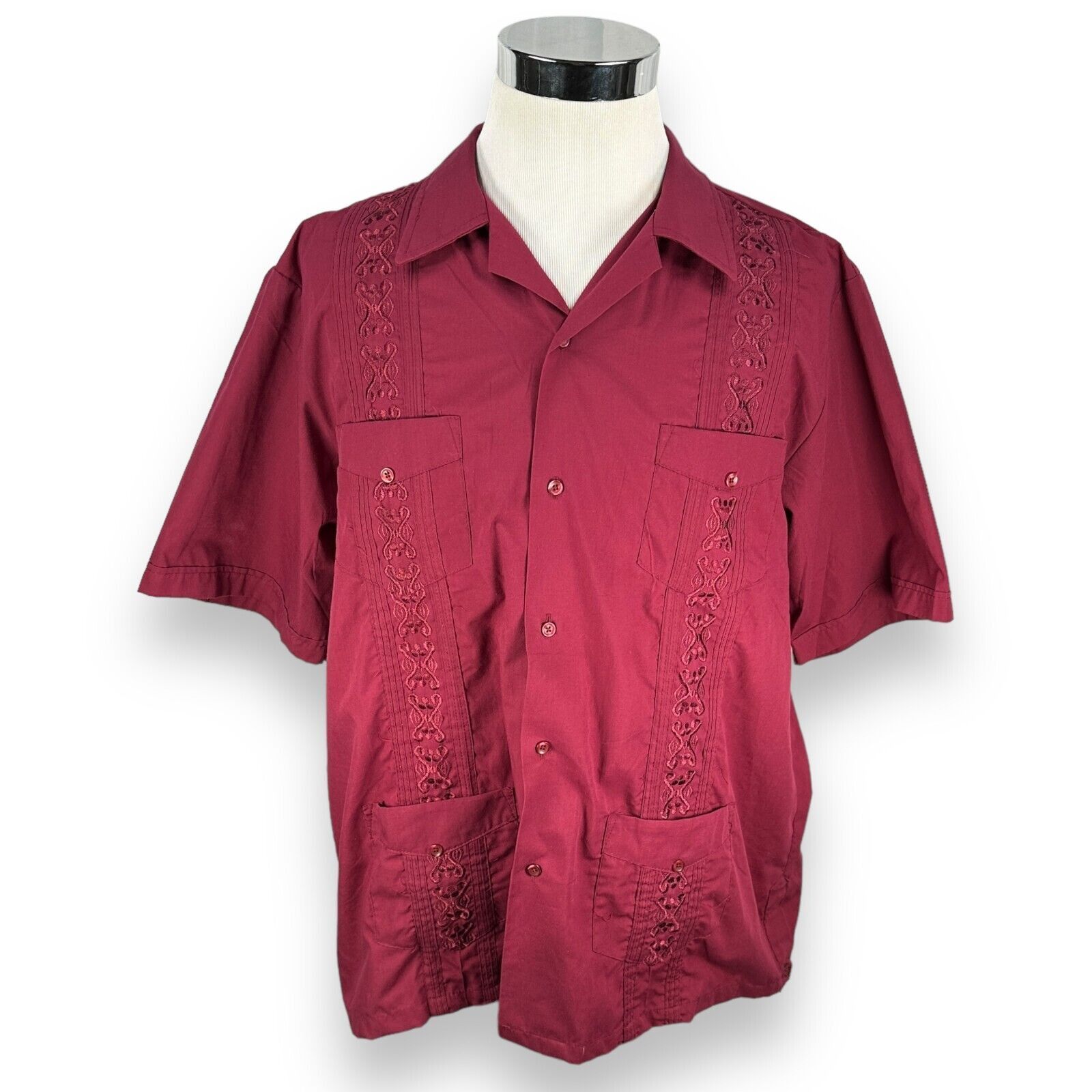 The Unbranded Brand West Line Yucatan Mexico Shirt Men 2XL Red Smoking Lounge Size US XXL / EU 58 / 5 - 1 Thumbnail