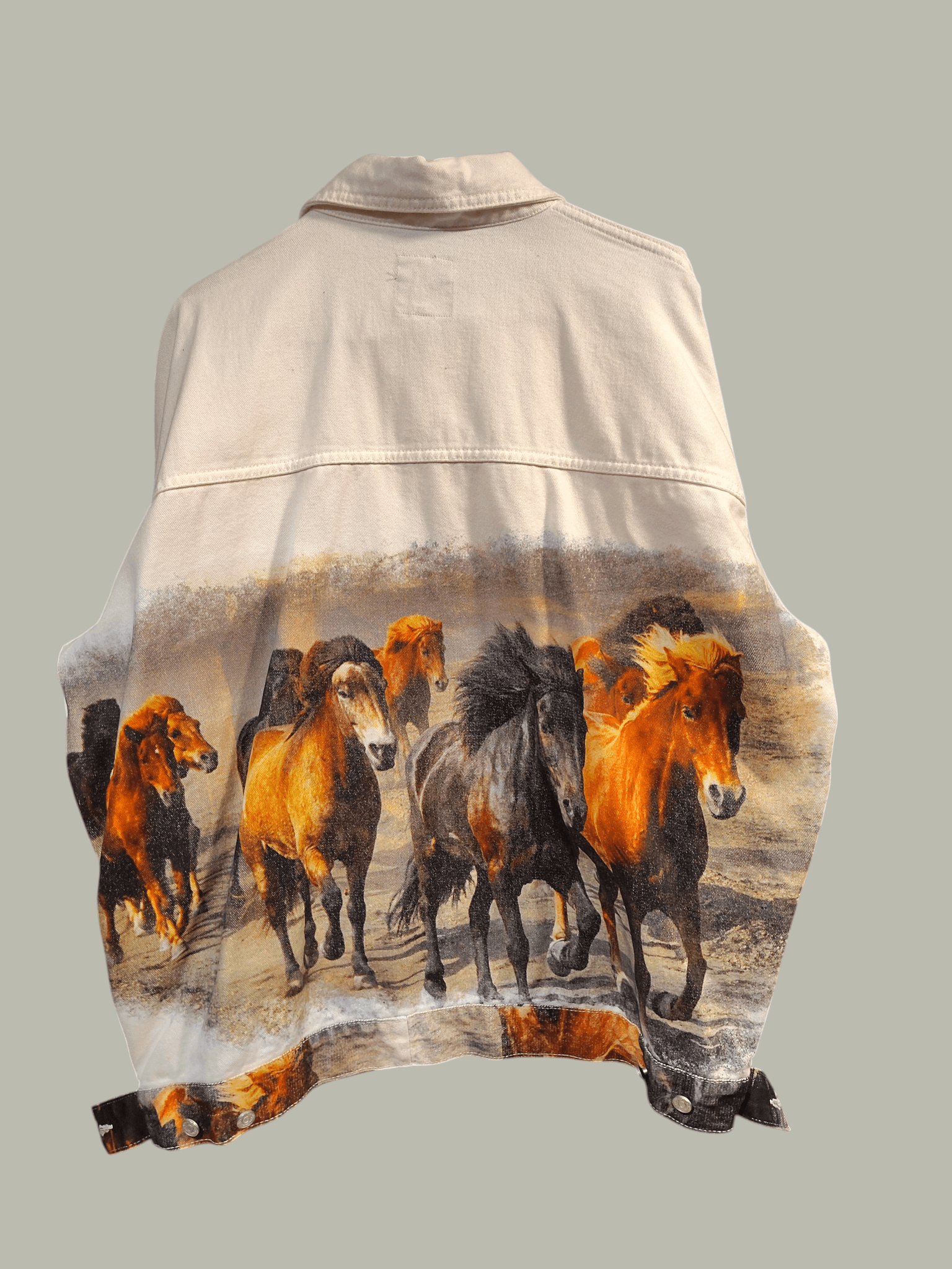 Boohoo Horse Denim Jacket Size US XL / EU 56 / 4 - 2 Thumbnail