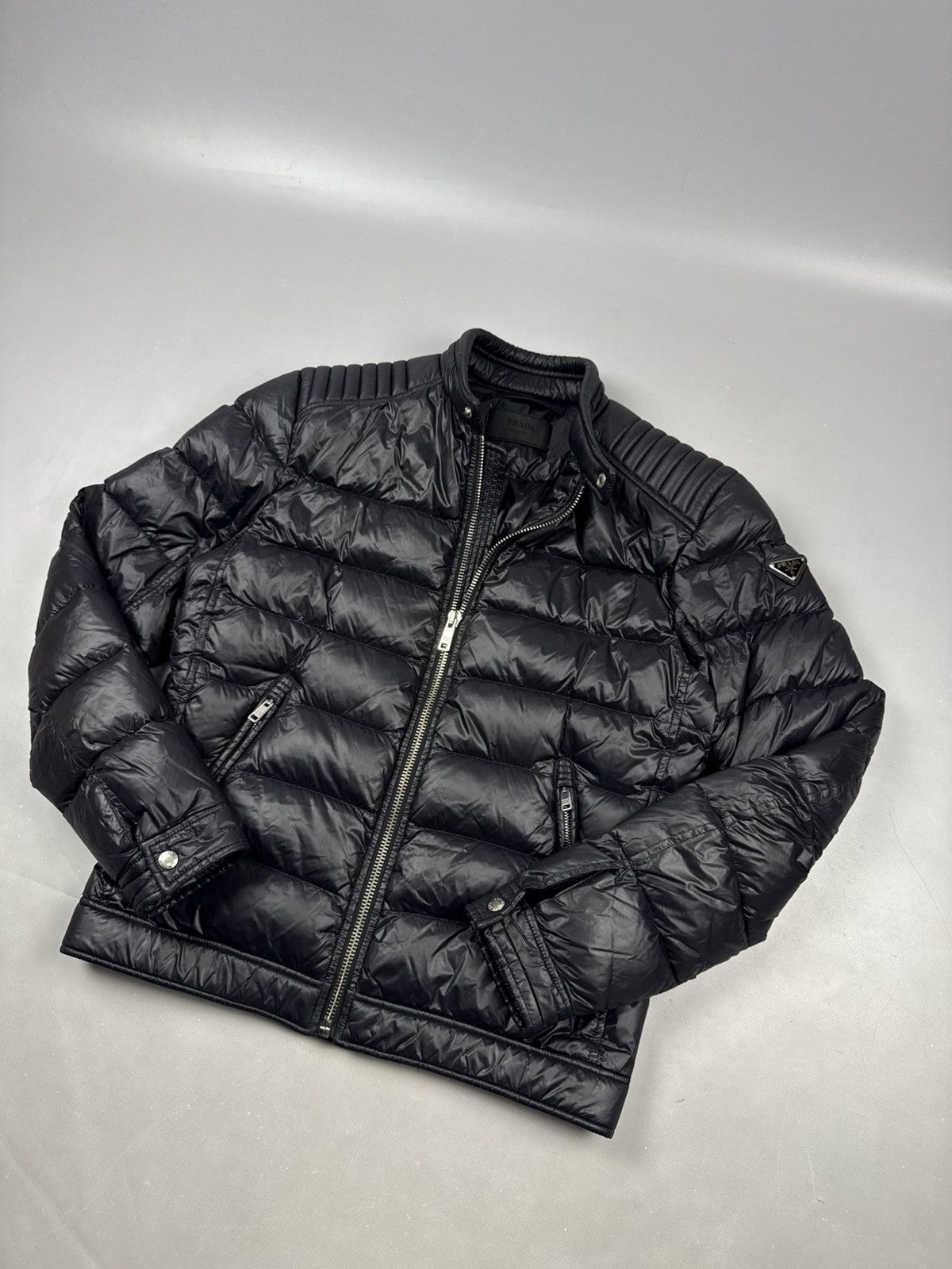 Prada Prada Black Puffer Jacket Winter Outerwear size M Size US M / EU 48-50 / 2 - 3 Thumbnail