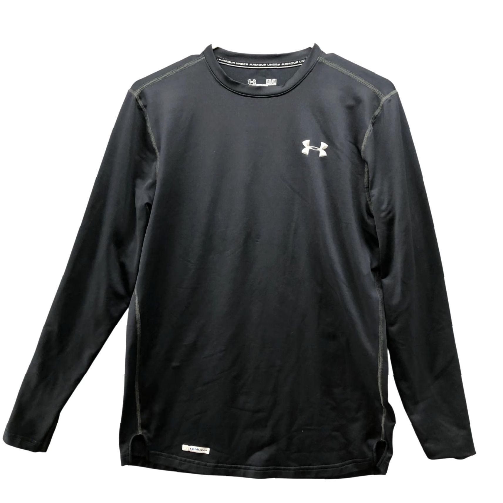 Under Armour Under Armour HeatGear Fitted Long Sleeve Baselayer T Shirt Mens M Black Size US M / EU 48-50 / 2 - 2 Thumbnail