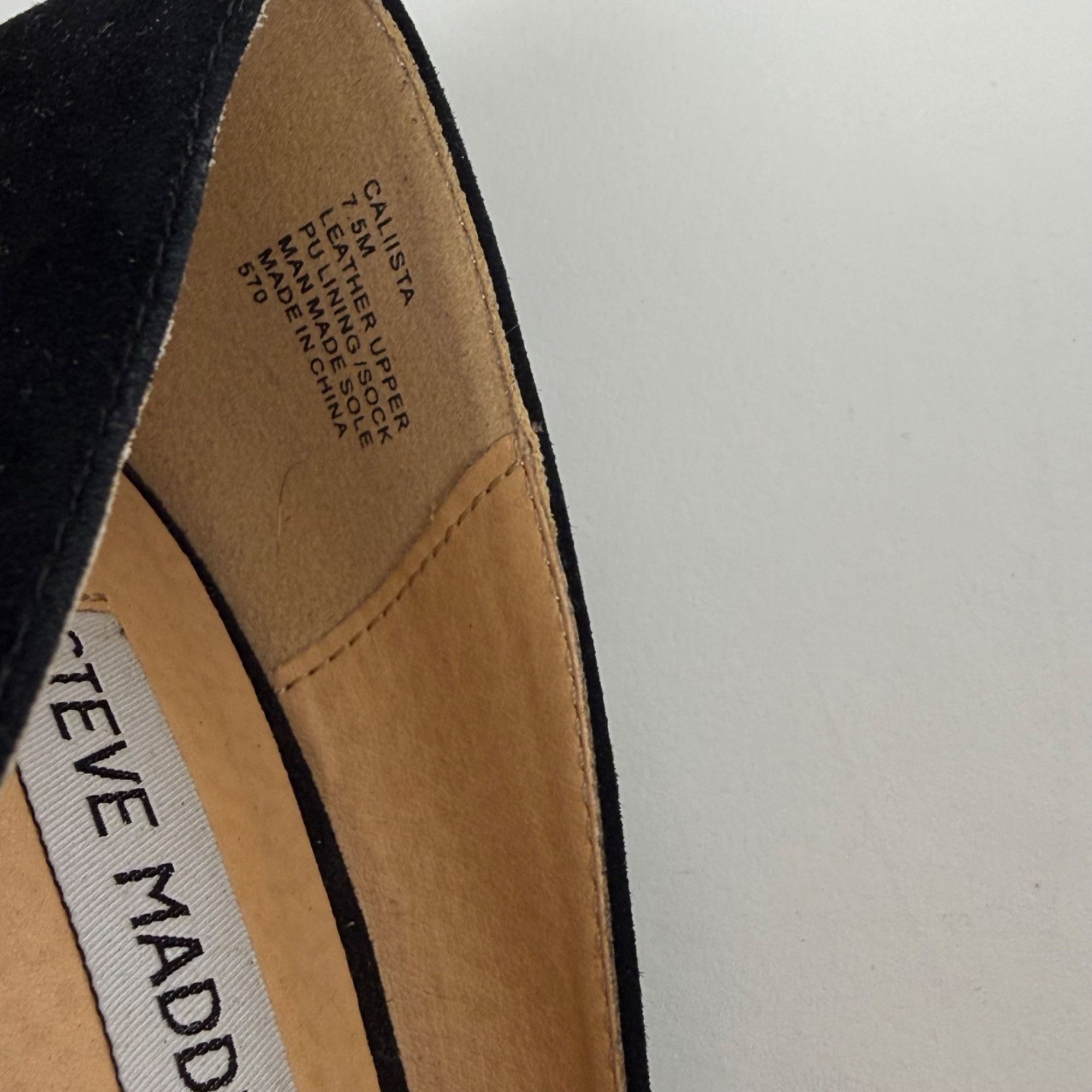 Steve Madden Steve Madden Calista Women's Black Suede Heels Pumps Block H Size US 7.5 / IT 37.5 - 10 Thumbnail