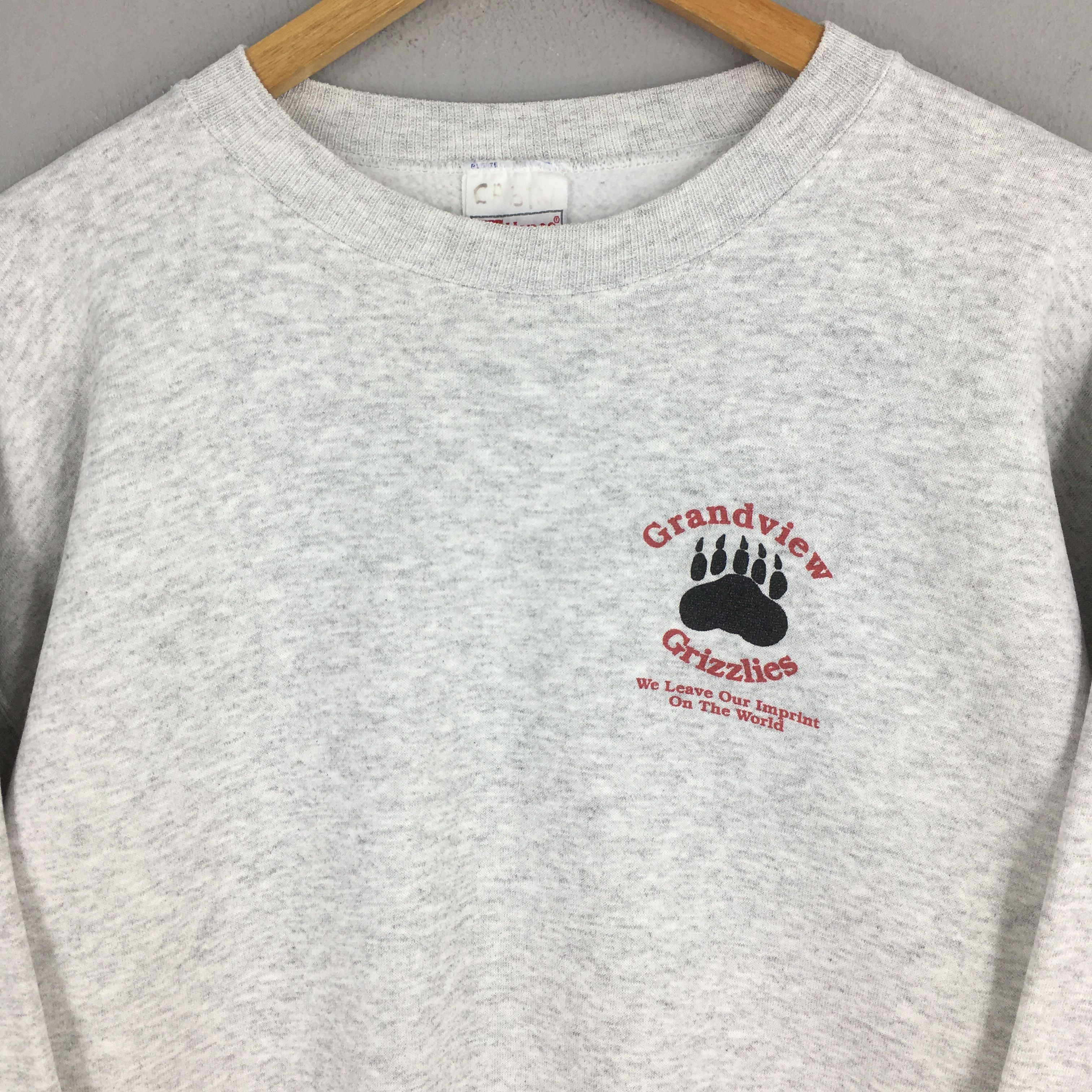 Habitat Vintage Grandview Grizzlies Gray Sweatshirt XLarge Size US XL / EU 56 / 4 - 5 Thumbnail