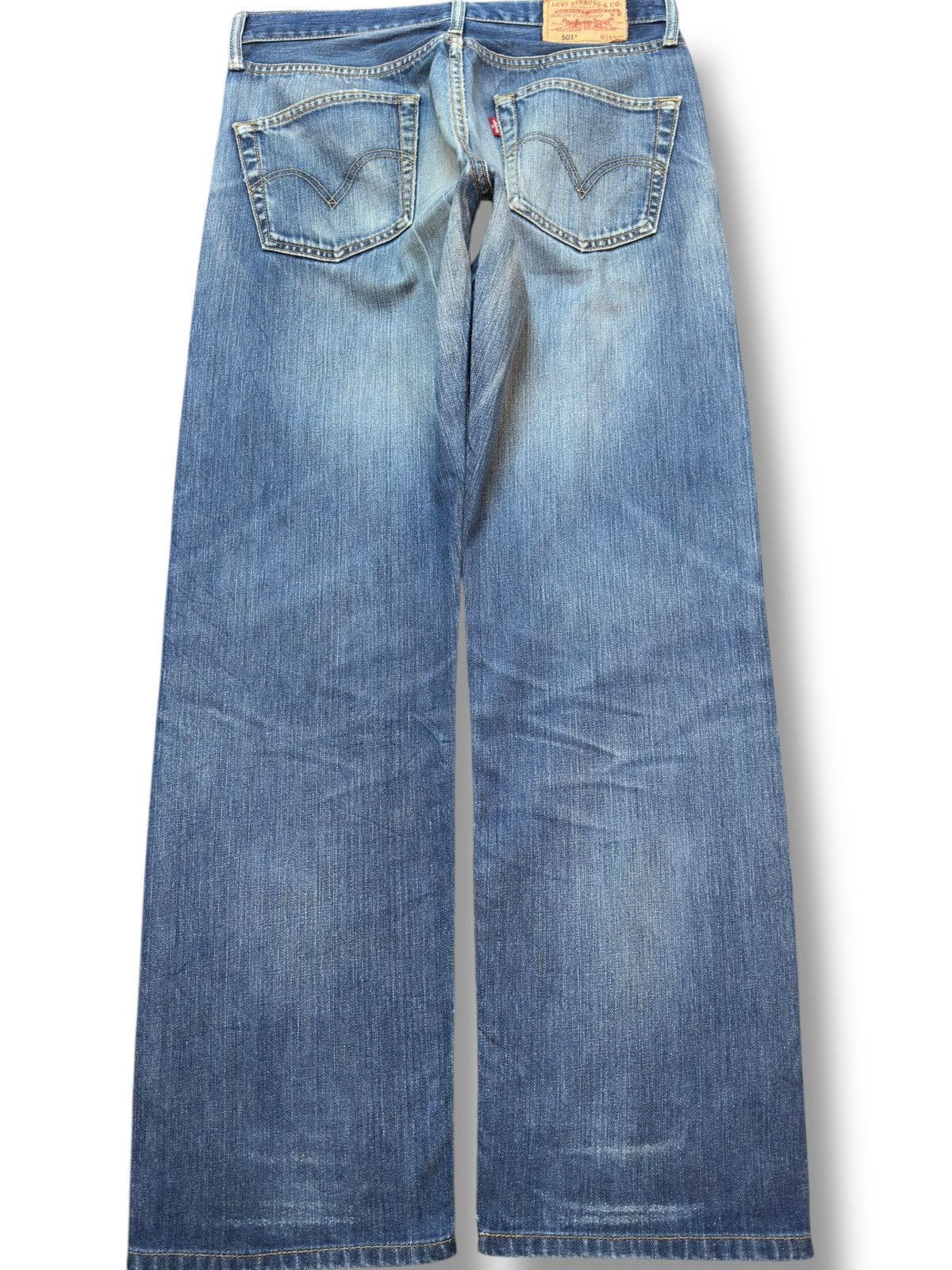 Levi's Vintage Clothing Vintage Levi’s 501 Faded Whiskers Distressed Denim Size US 30 / EU 46 - 4 Thumbnail