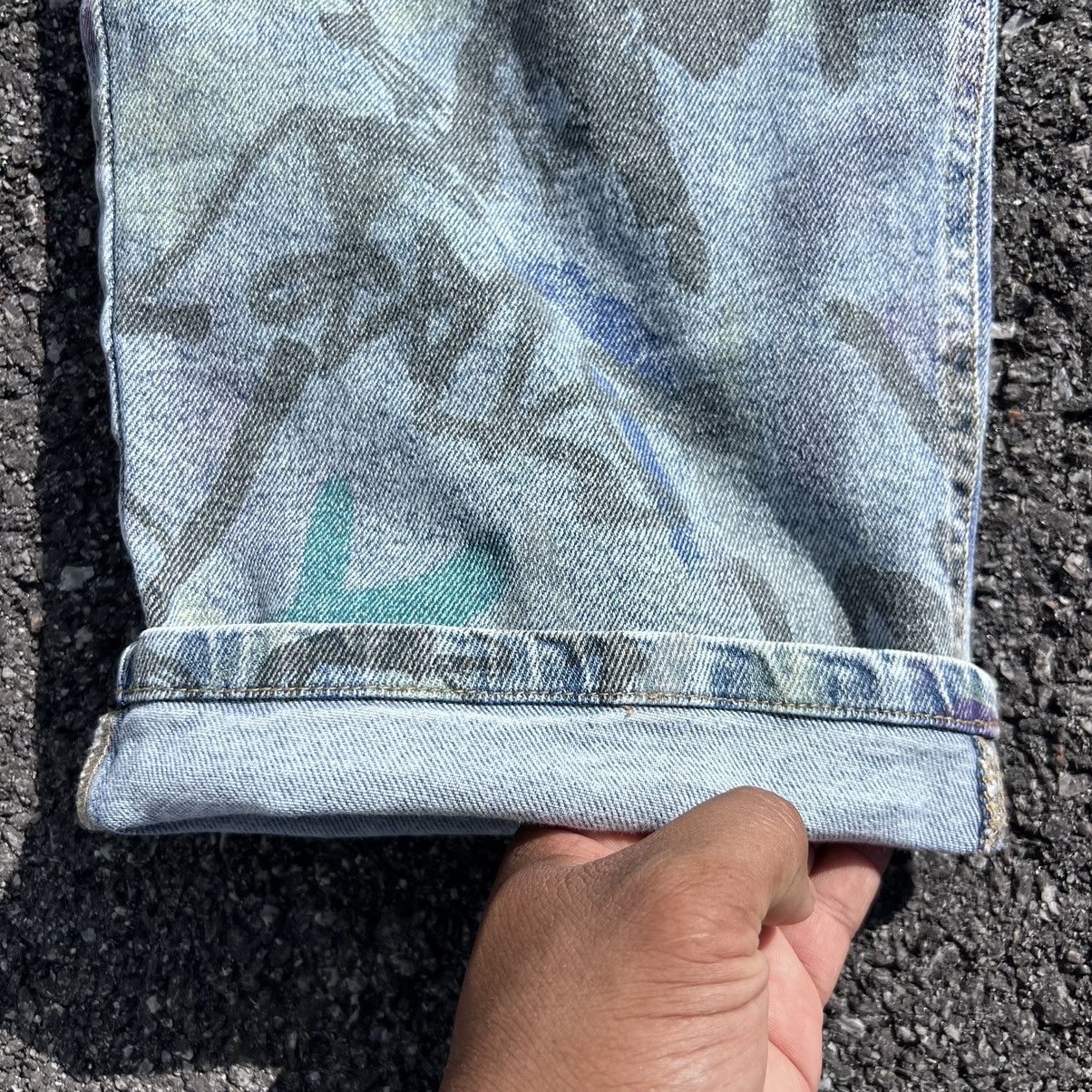 Japanese Brand × Other VTG WILD FABLE ORIGINAL PAINTED JEANS (UNISEX) Size US 38 / EU 54 - 7 Thumbnail