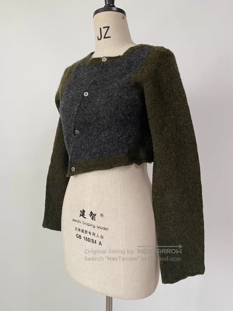 Comme des Garcons Comme Des Garcons size F Twisted Patchwork Fleece Cardigan Size XXS / US 00 / IT 34 - 5 Thumbnail