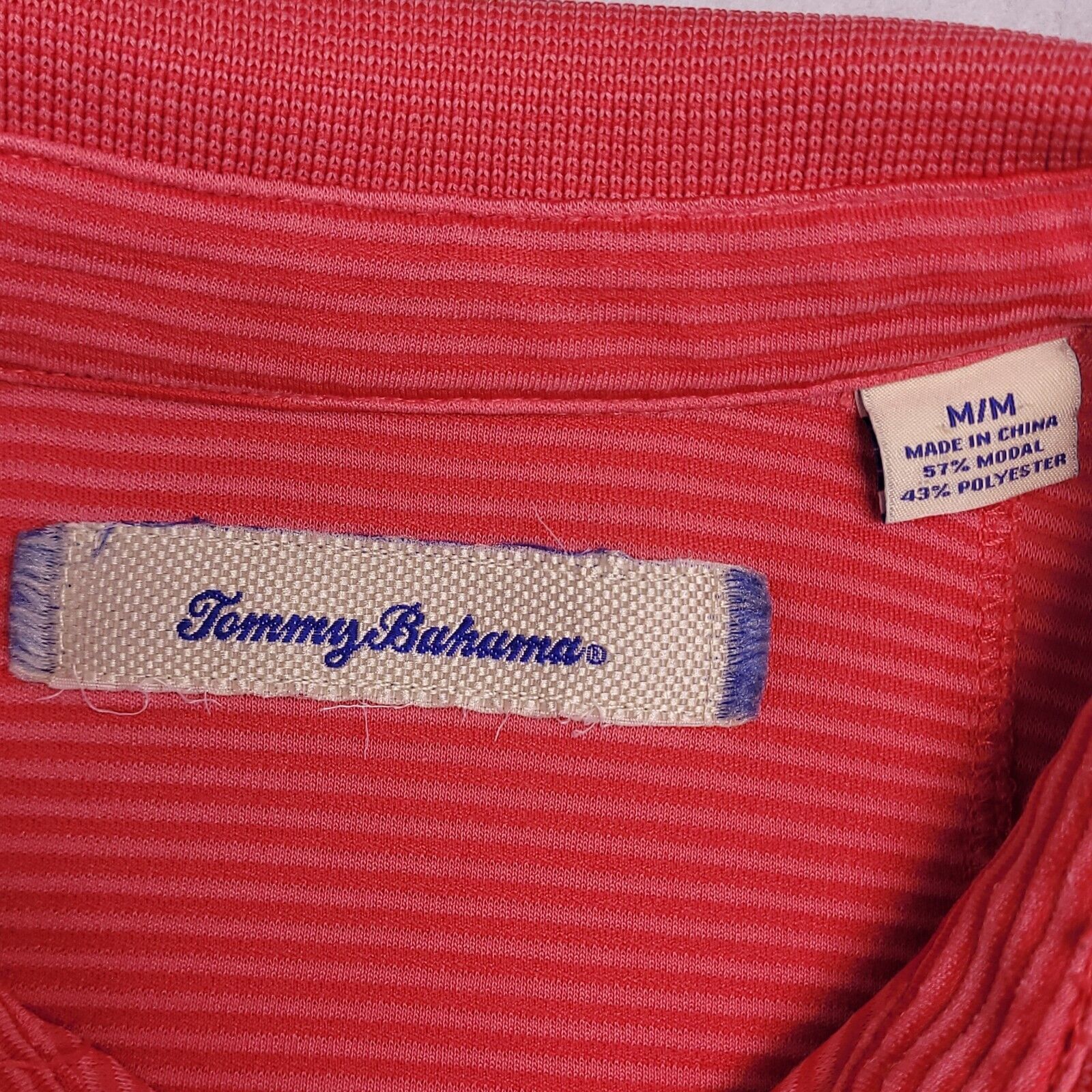 Tommy Bahama Tommy Bahama Casual Pullover Polo Shirt Mens Size M Orange Size US M / EU 48-50 / 2 - 3 Thumbnail